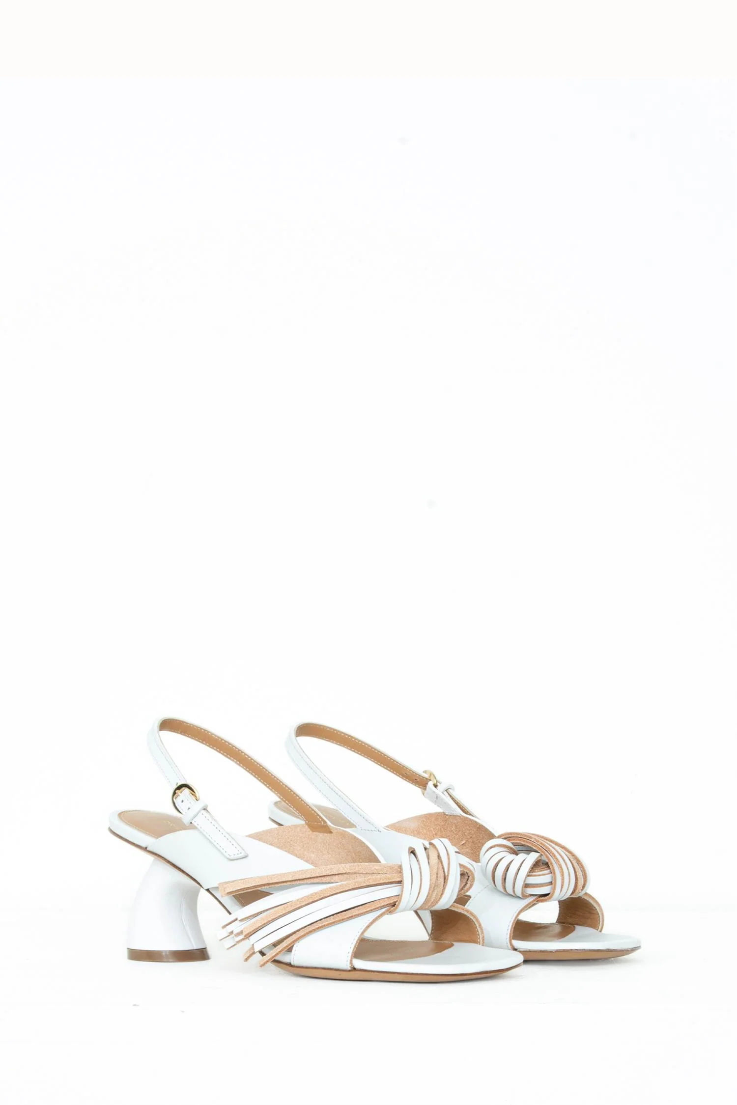 Heeled Leather Sandal - Image 2
