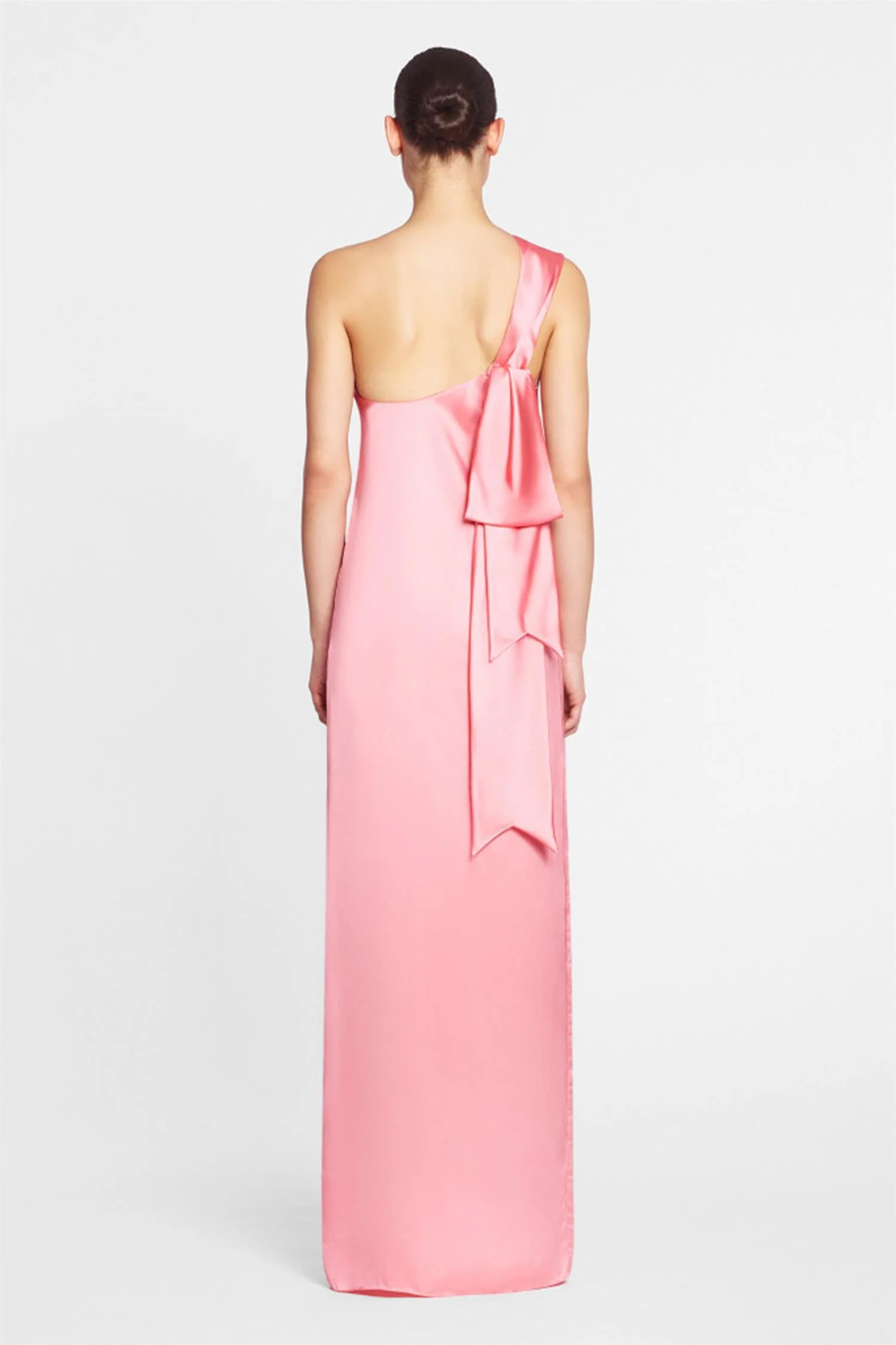 Long Asymmetrical Ribbon Dress - Image 2