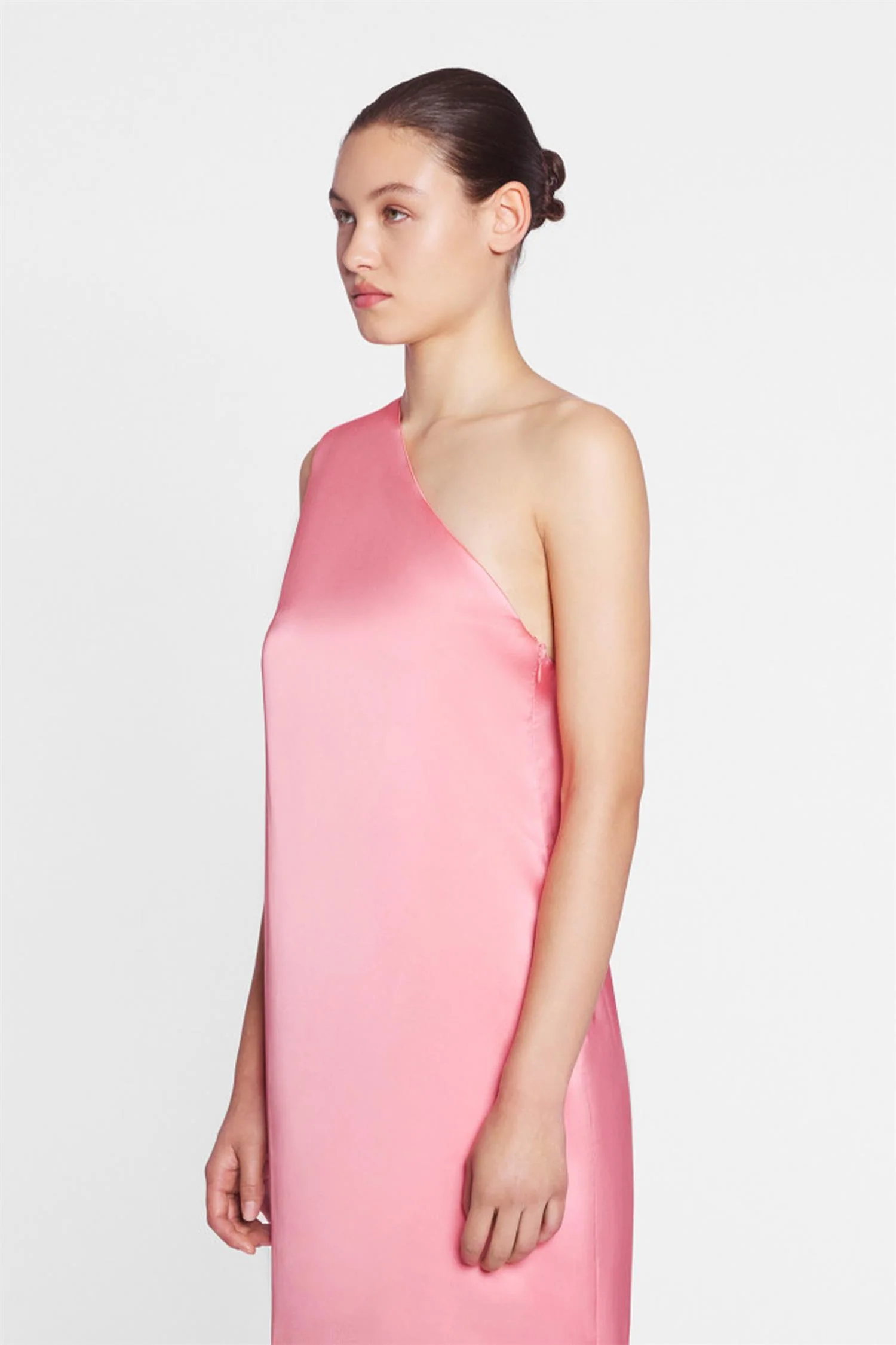Long Asymmetrical Ribbon Dress - Image 3