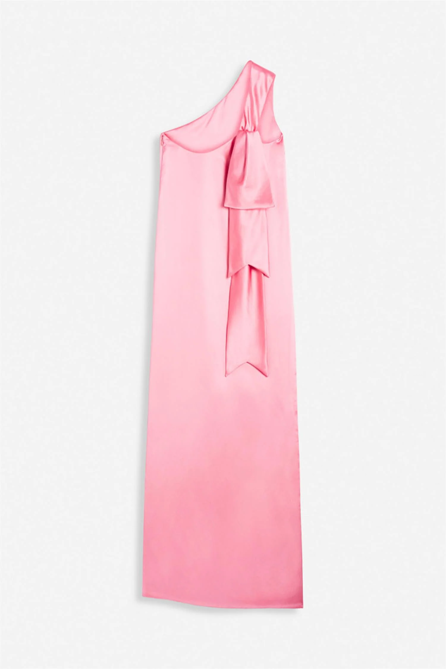 Long Asymmetrical Ribbon Dress - Image 6