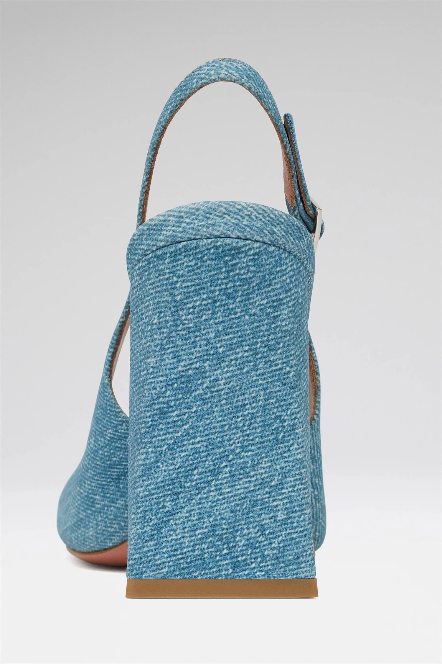 Charlotte 95 Sling Suede Denim - Image 3