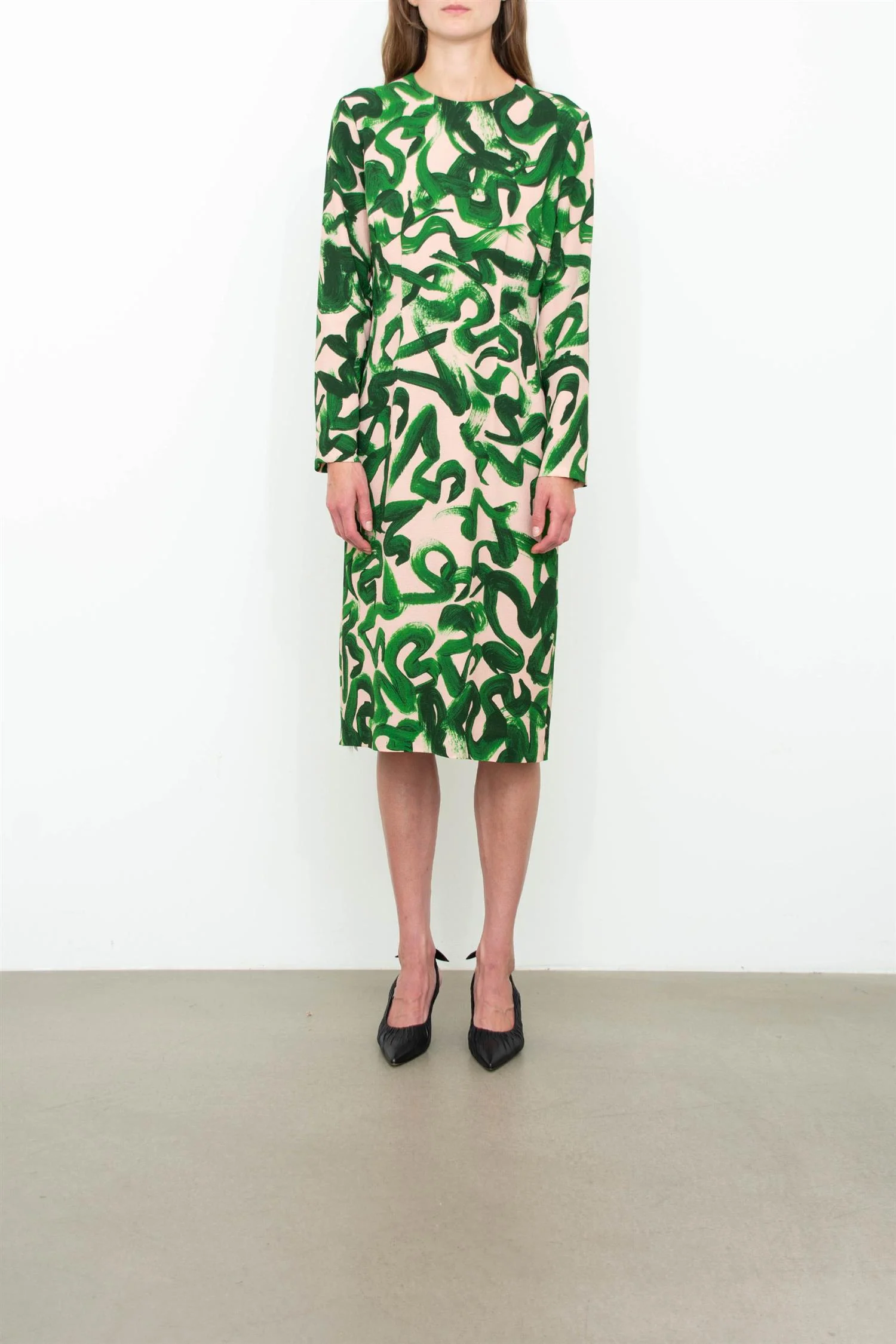 Printed Motif Dress