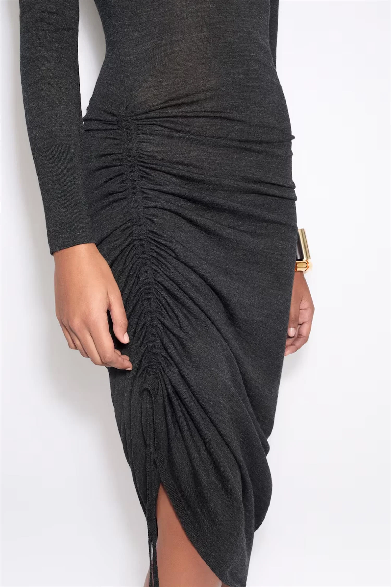 Draped Knit Dress - Image 4