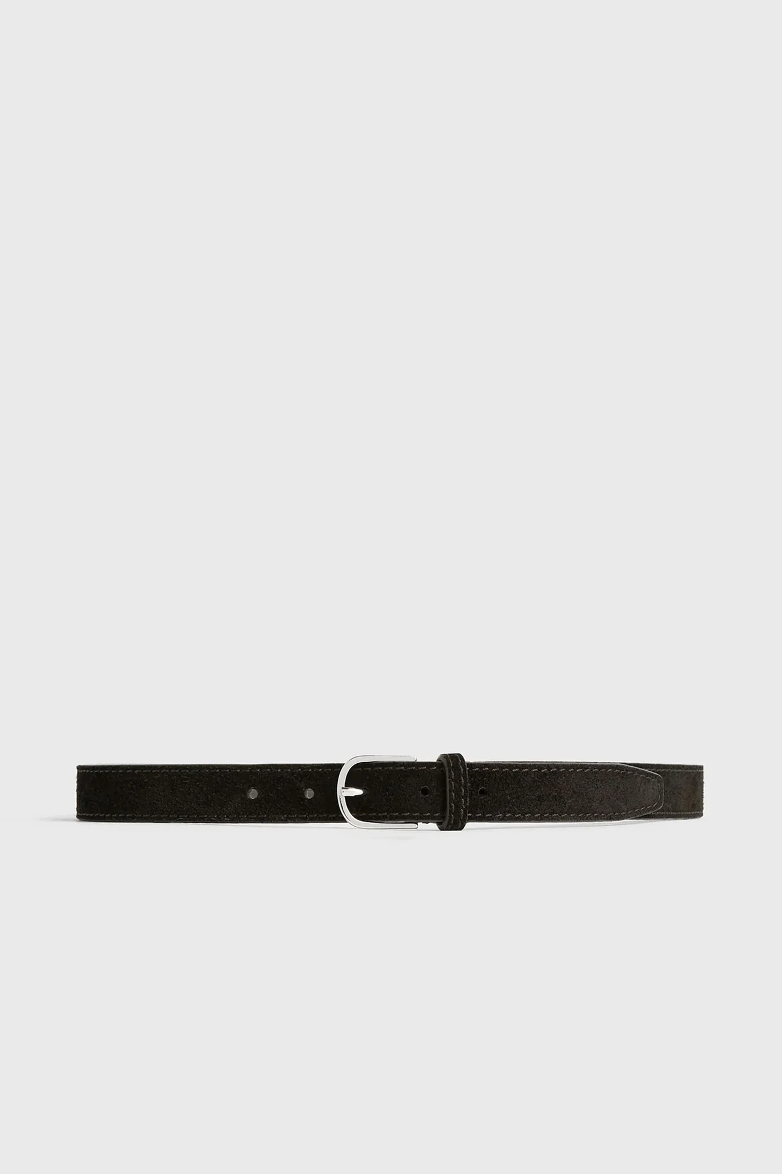 Slim Trouser Belt Suede Espresso