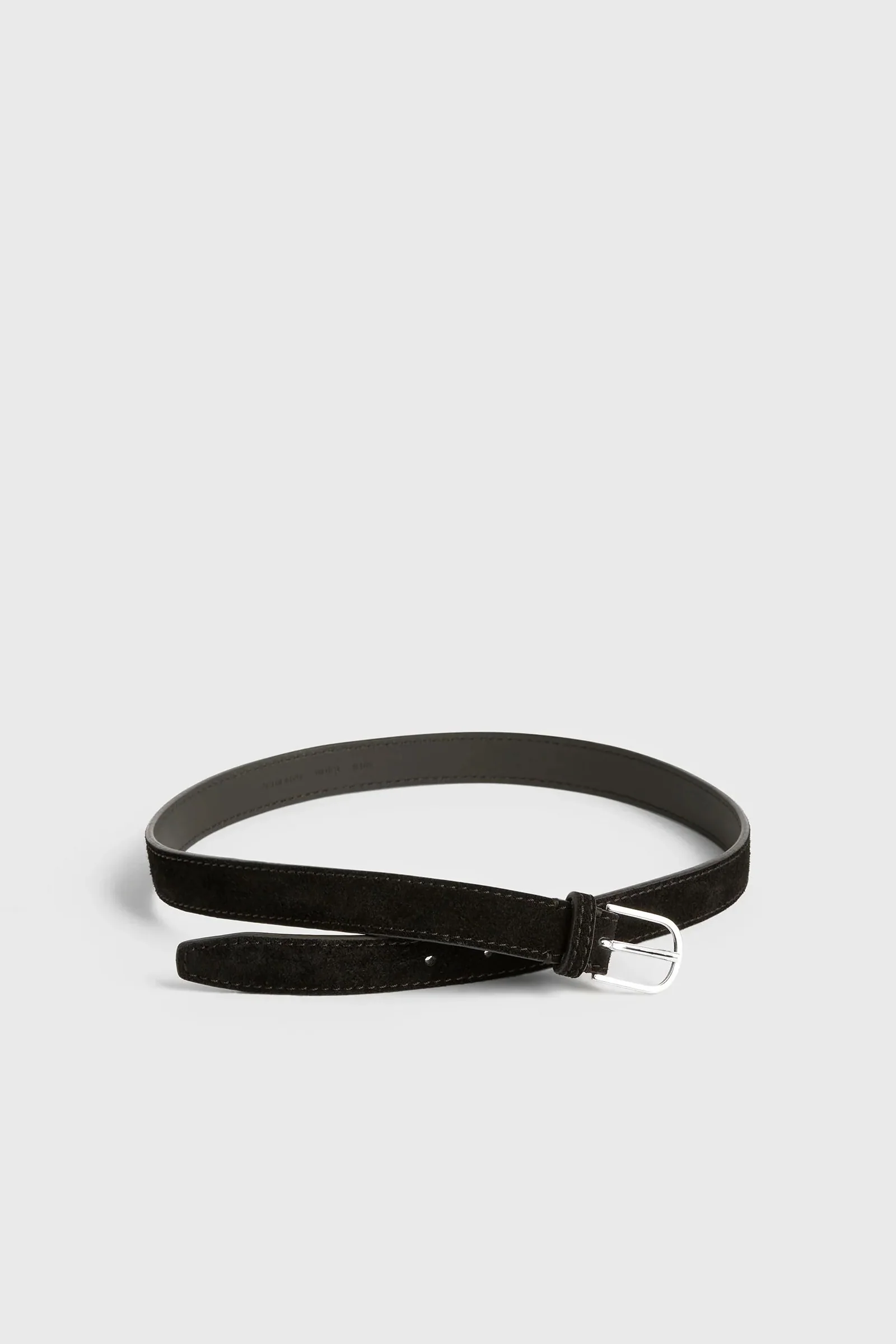 Slim Trouser Belt Suede Espresso - Image 3