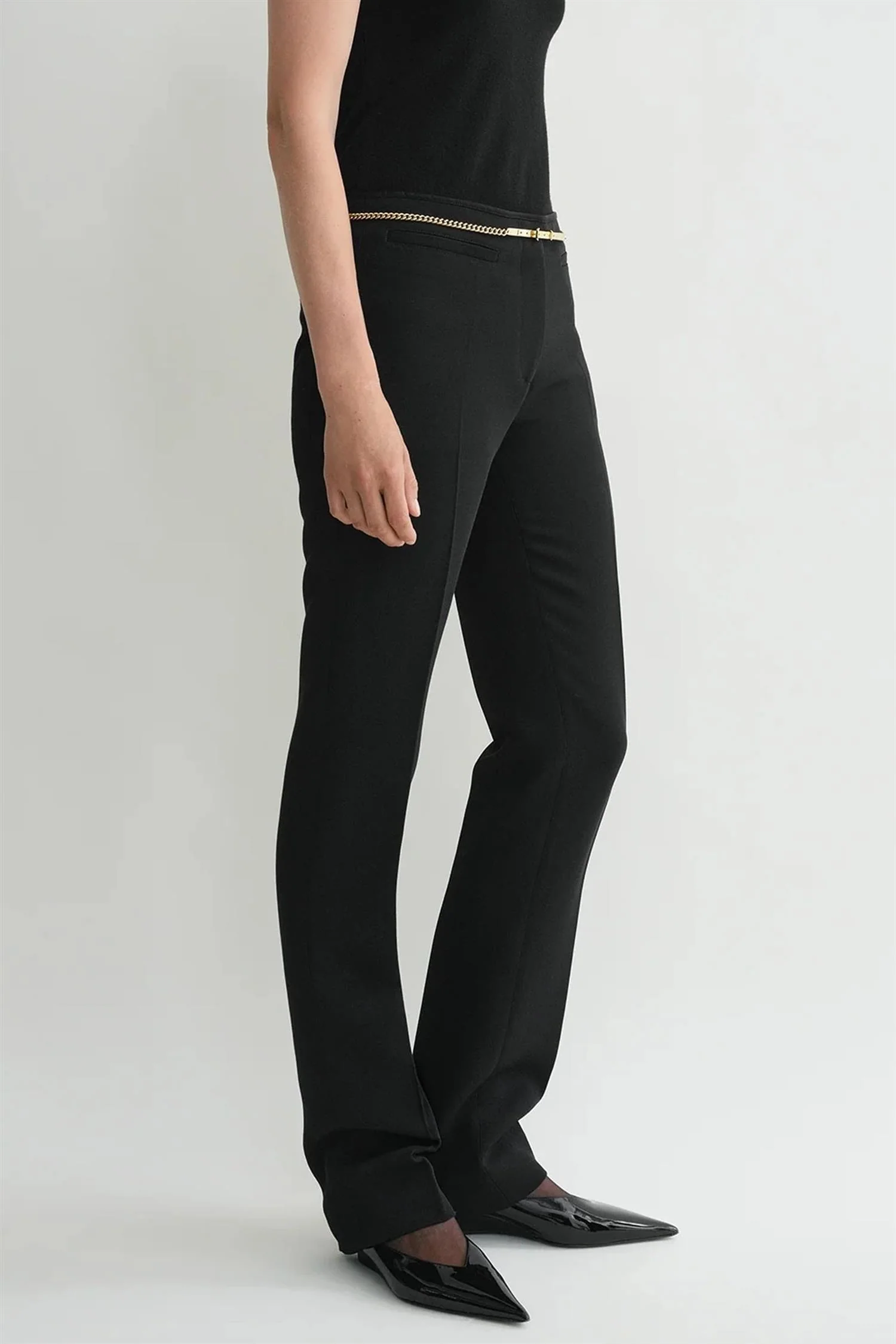 Low-waist Cigarette Trousers - Image 2