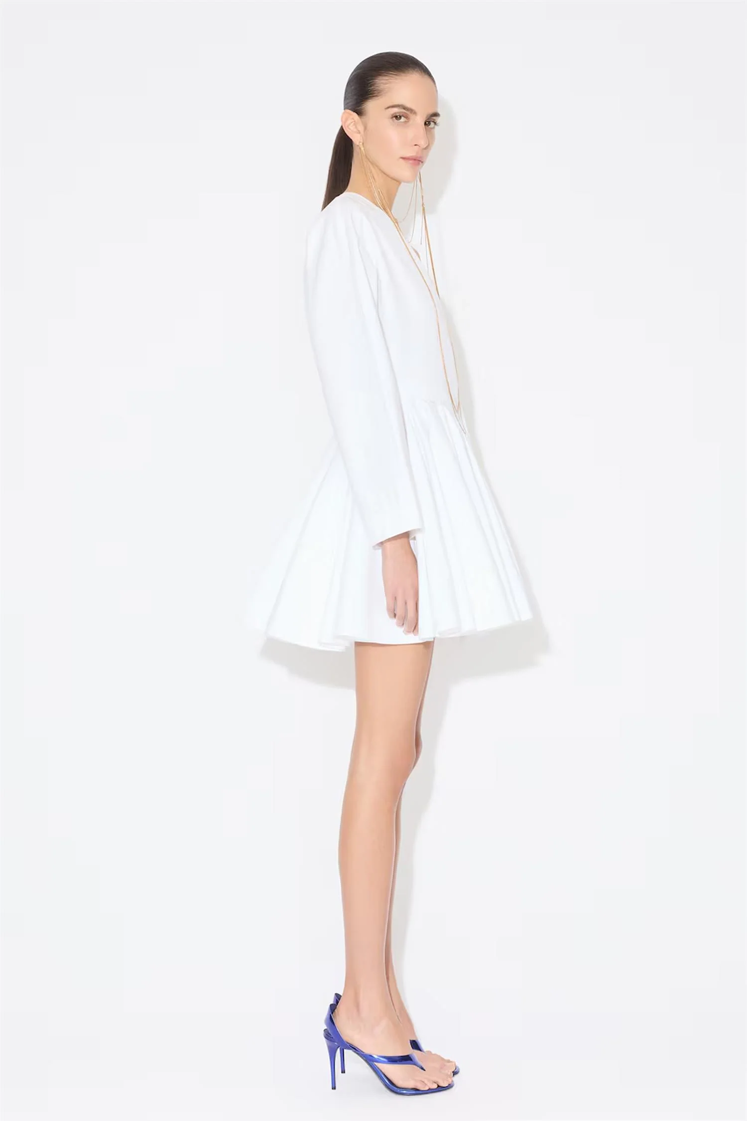 Cotton Poplin Short Dress - Image 3