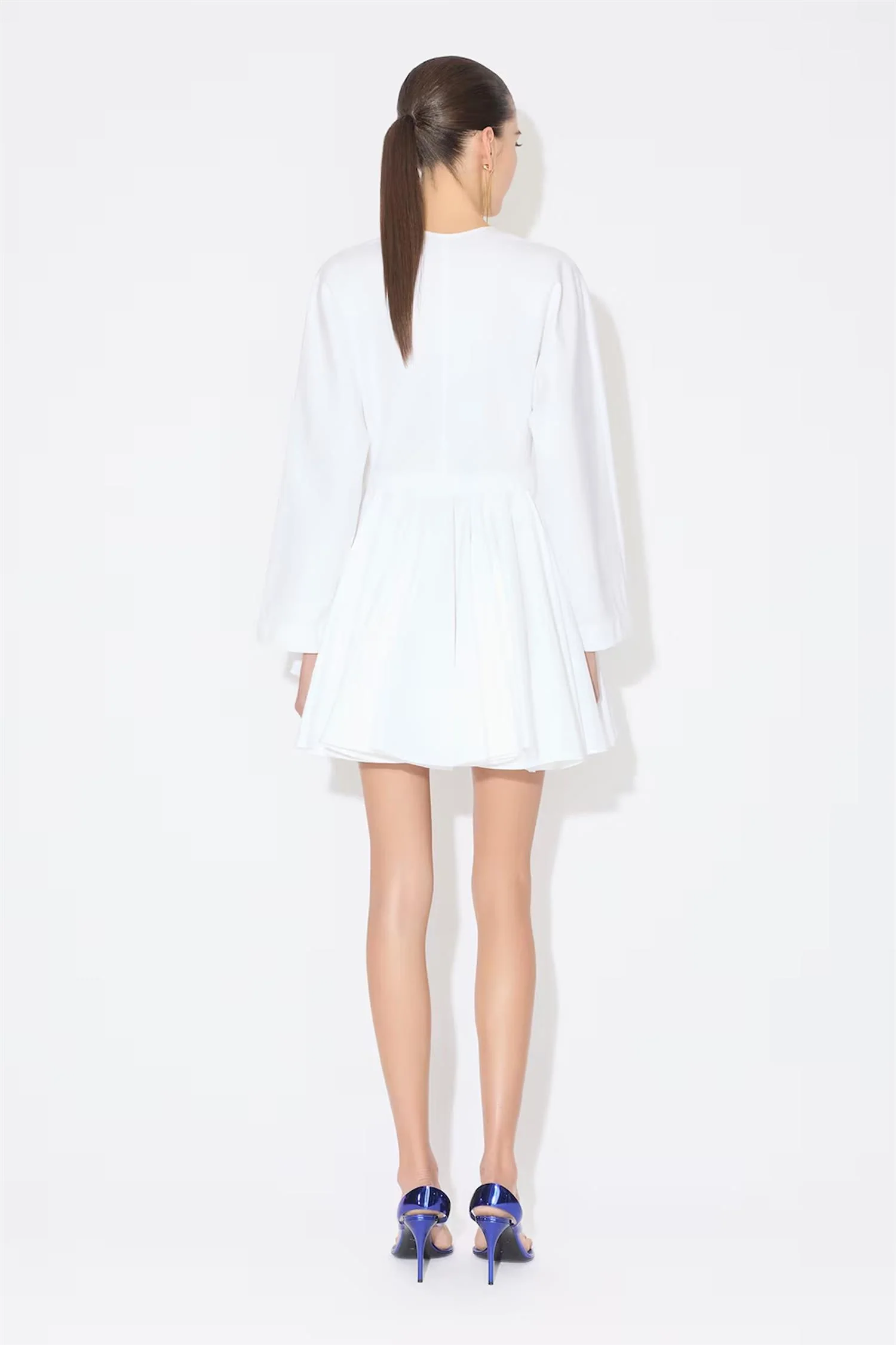 Cotton Poplin Short Dress - Image 4