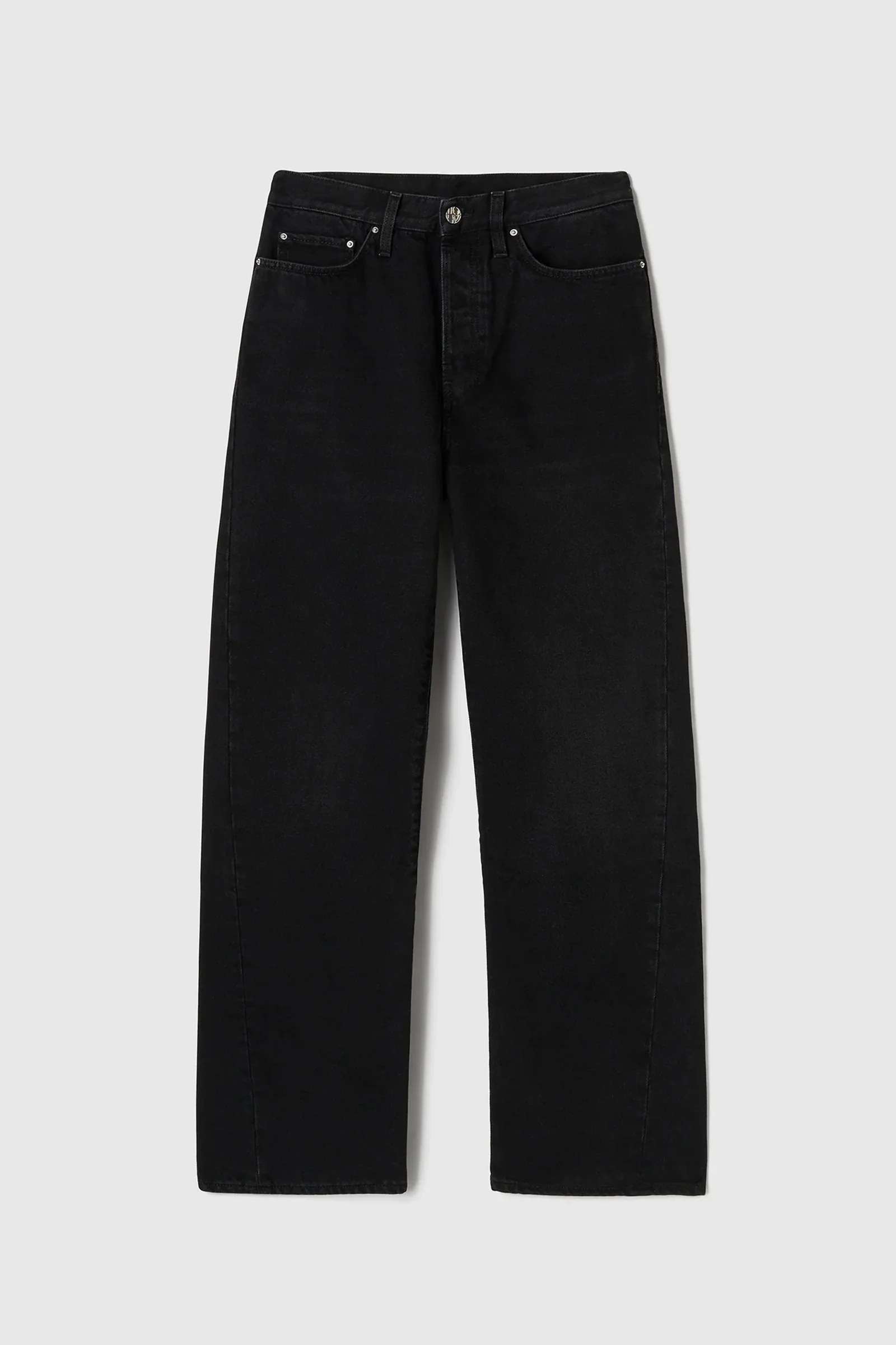 Twisted seam denim full length