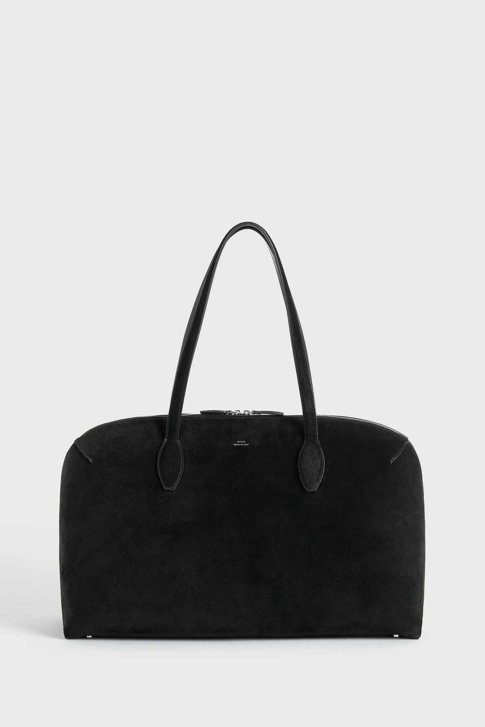 Suede day tote black