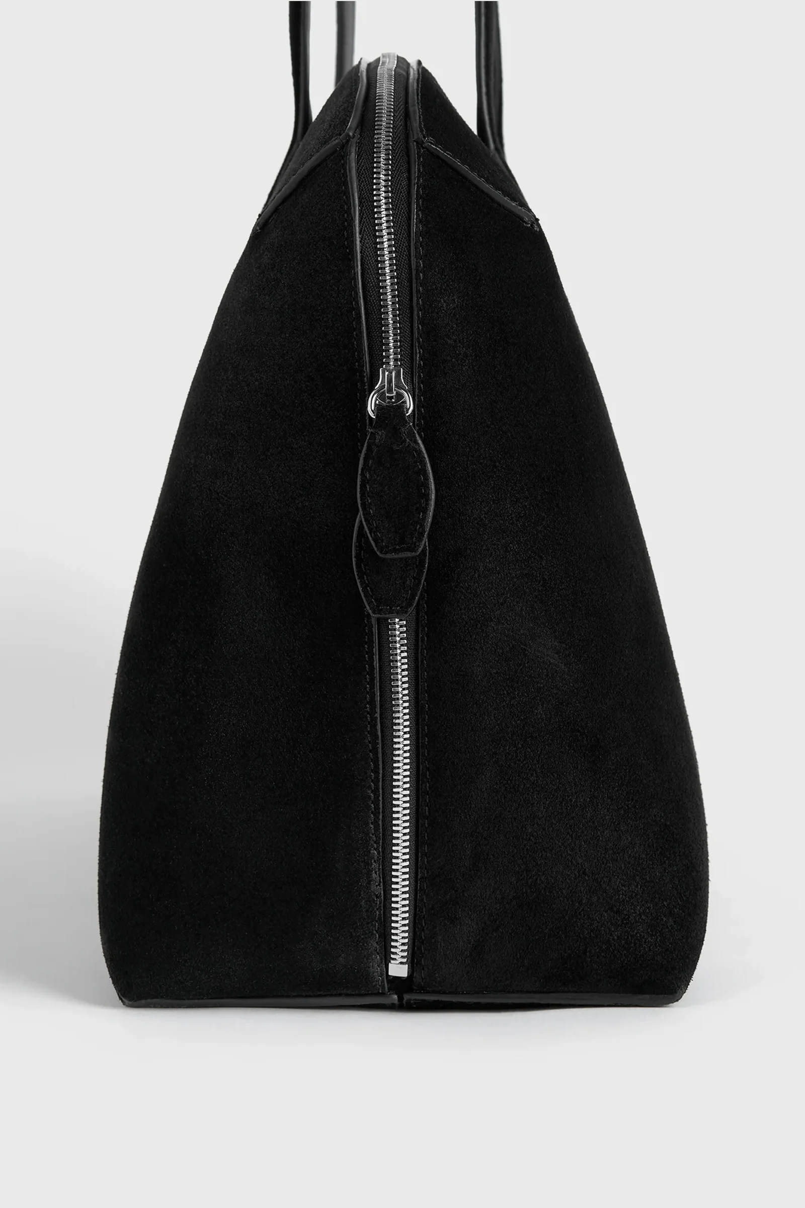 Suede day tote black - Image 5