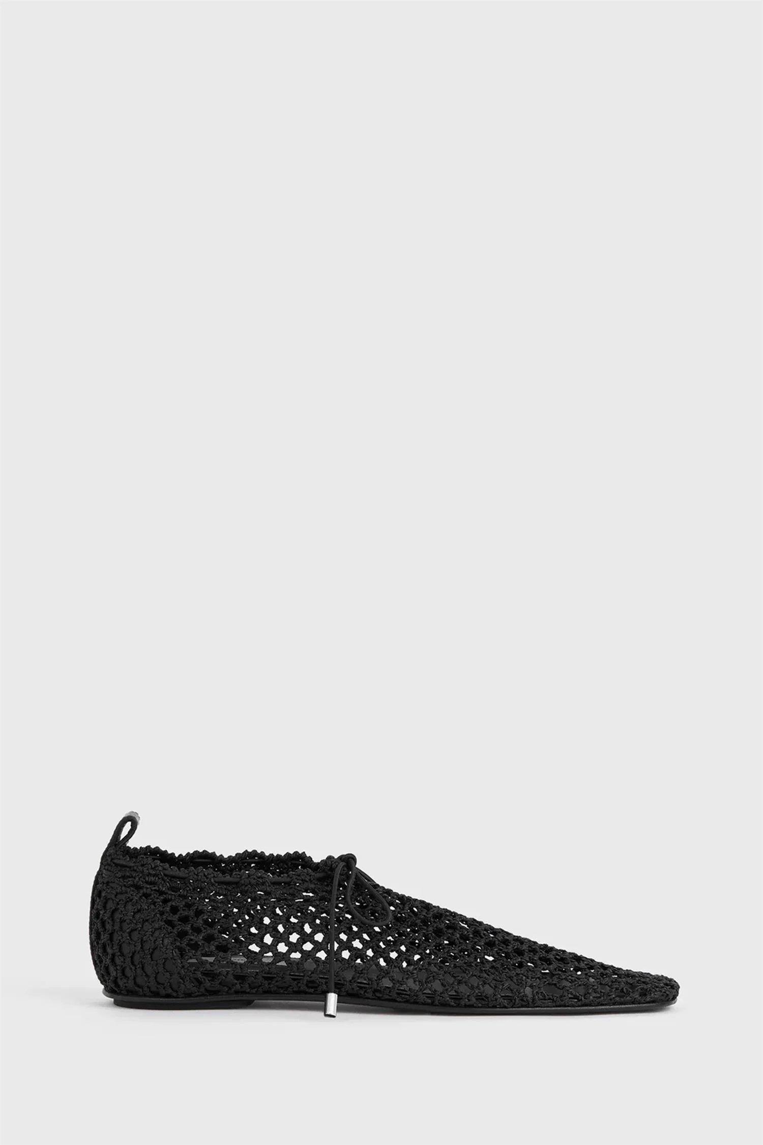 Crochet ballerinas black