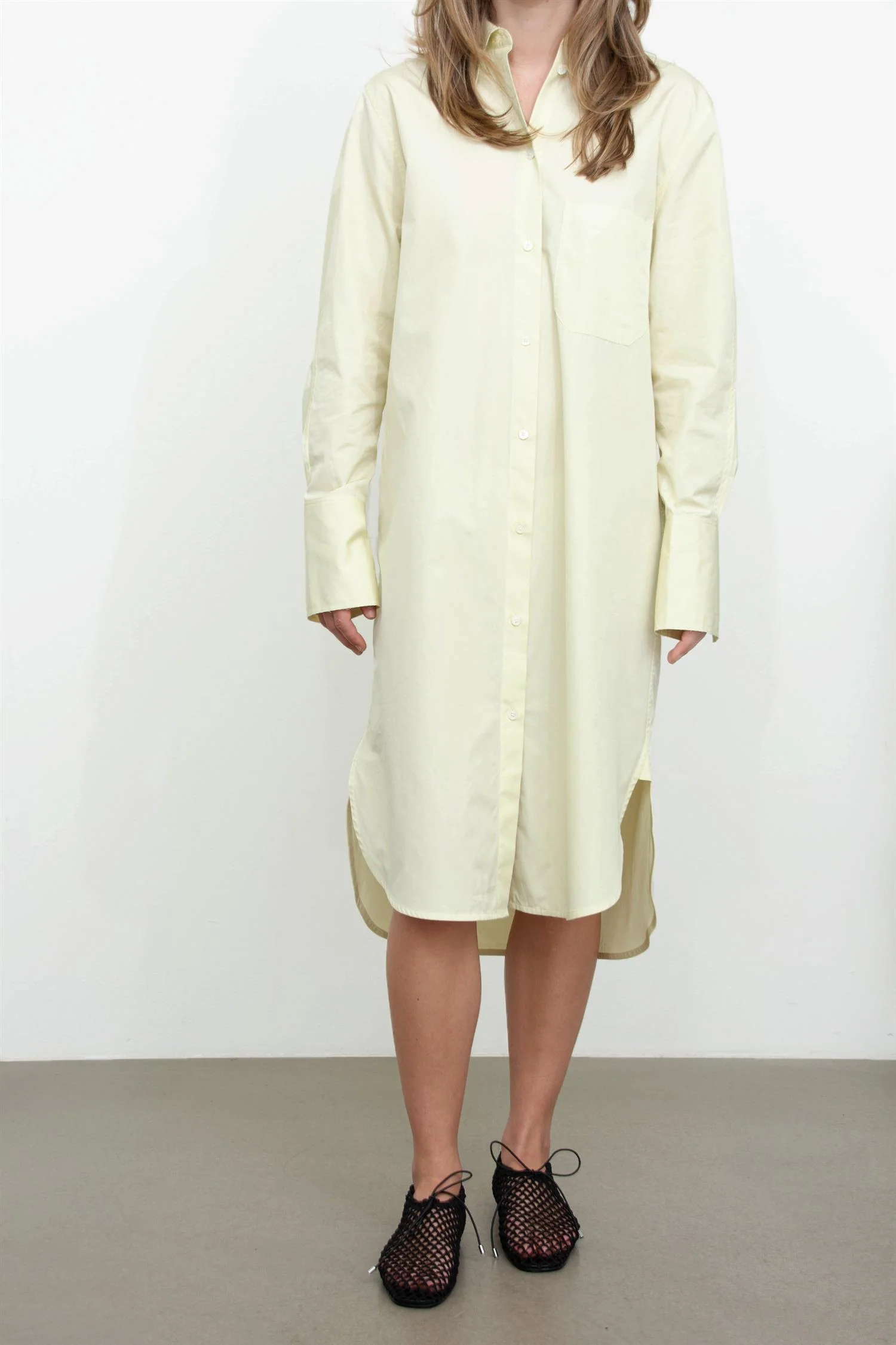 Kimono-sleeve shirtdress