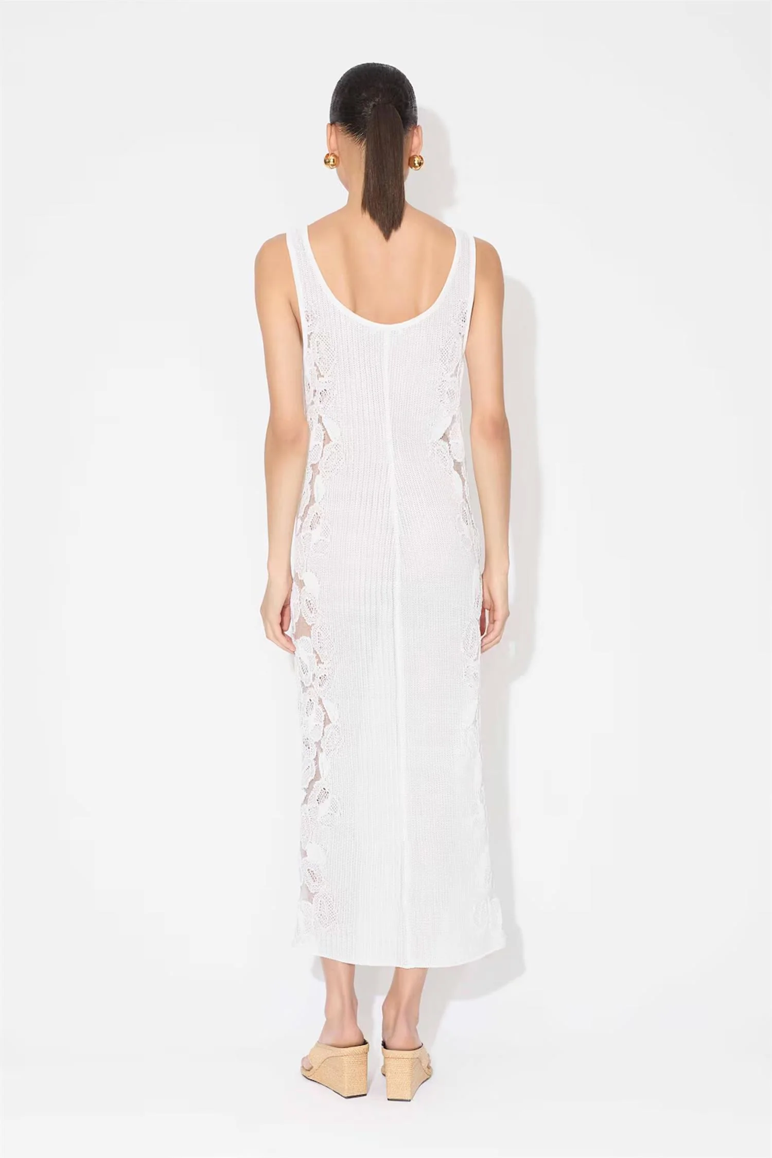 Guipure lace flower dress - Image 2