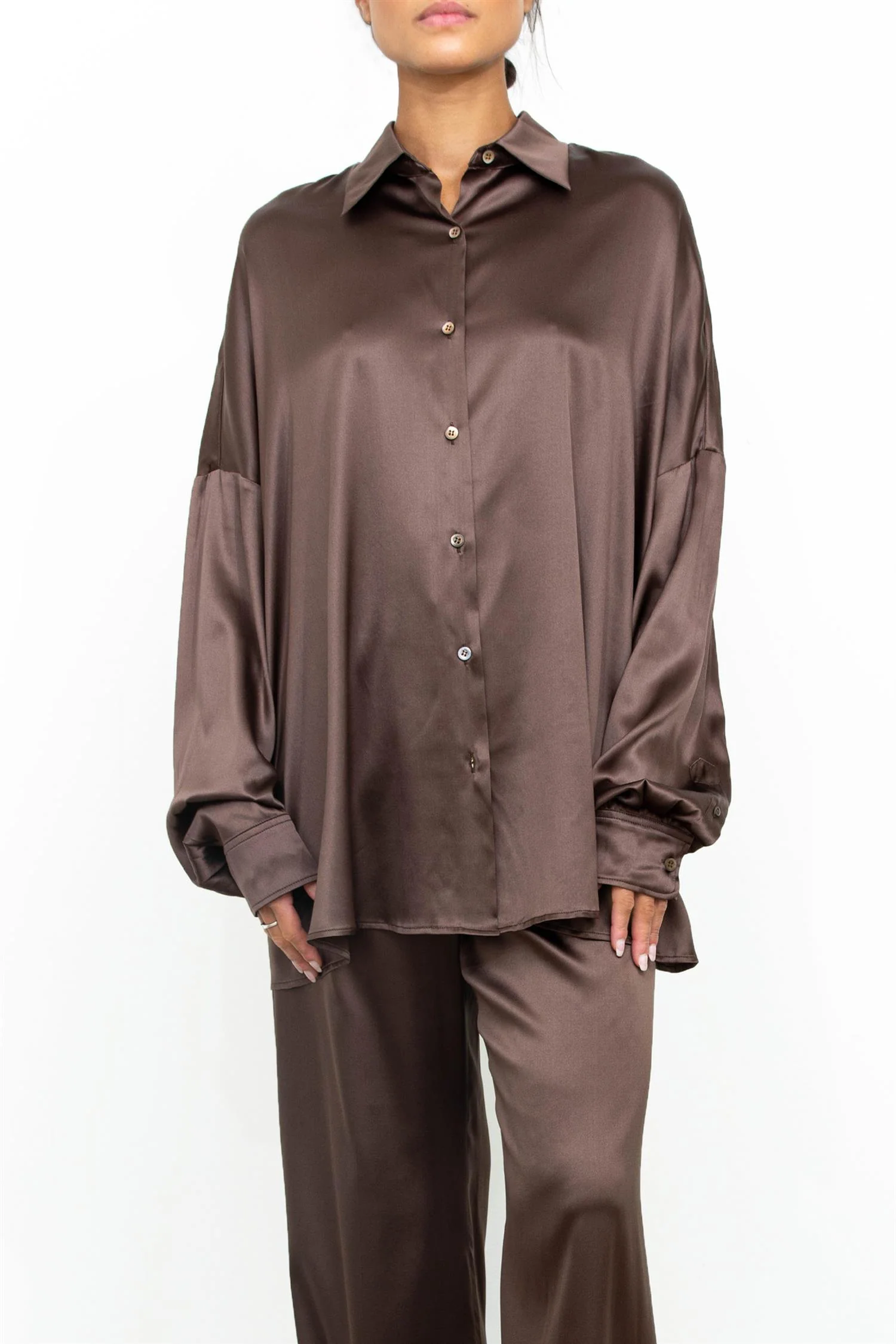 Satin silk shirt