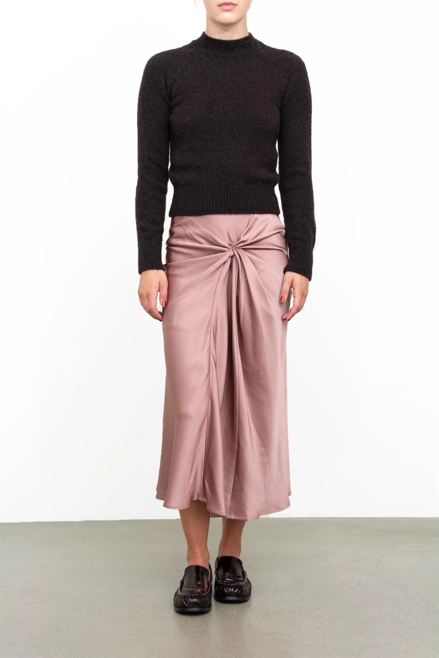 Satin skirt