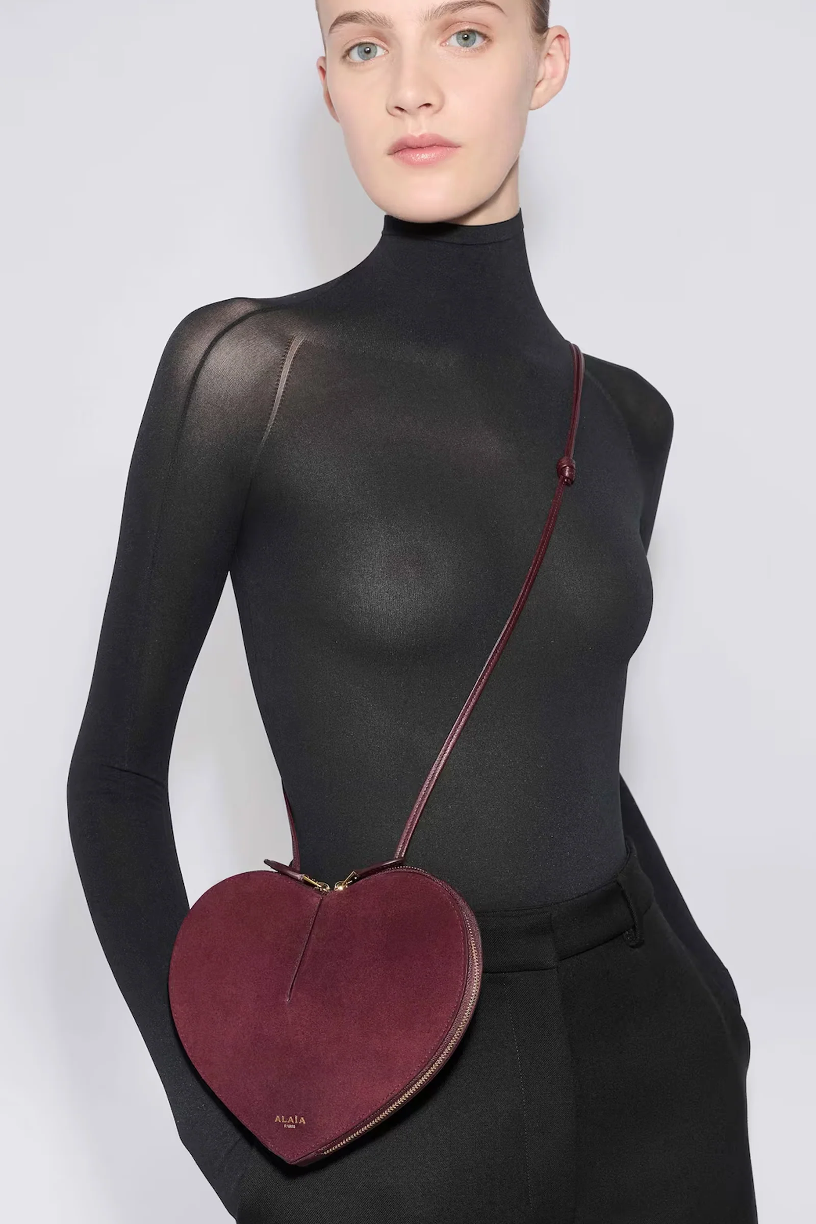 Le coeur bi-material leather bag - Image 2