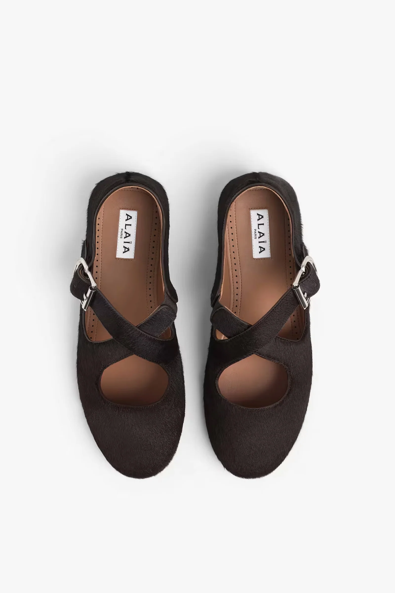Criss Cross Ballet flat haircalf - Image 3