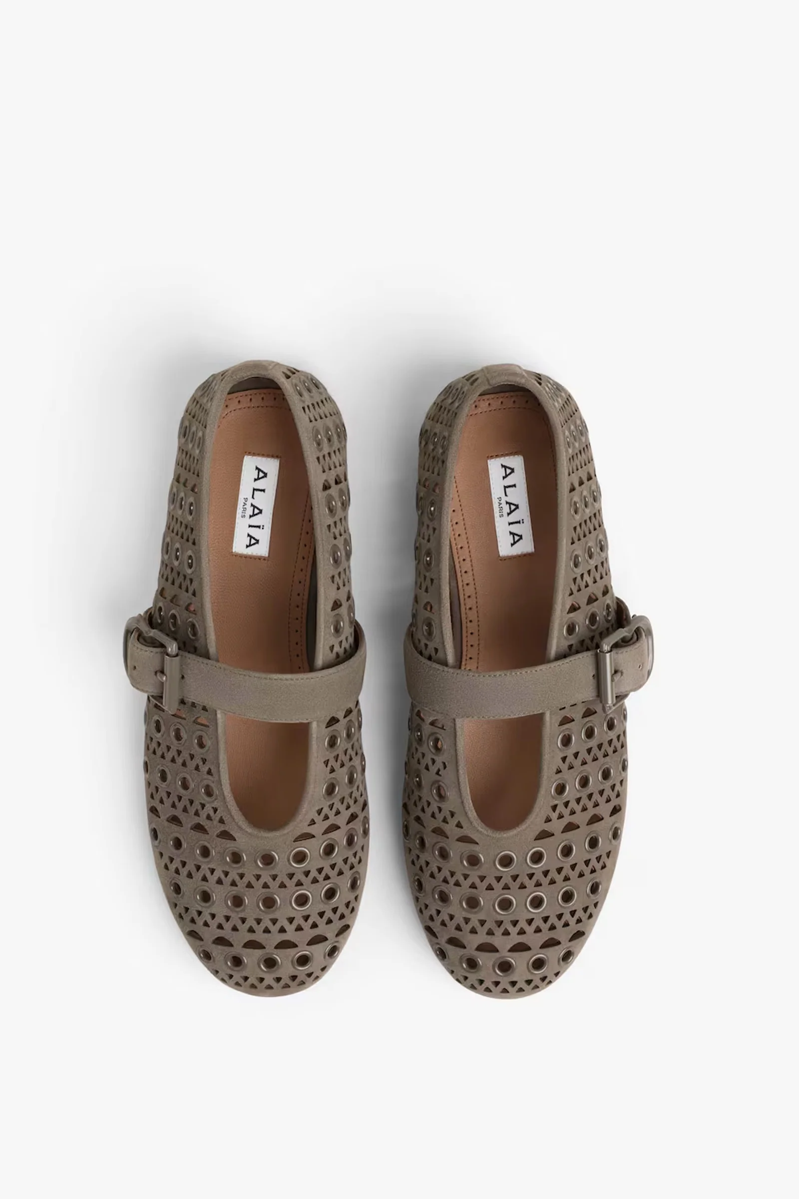 Vienne ballet suede with eyelets - Image 3