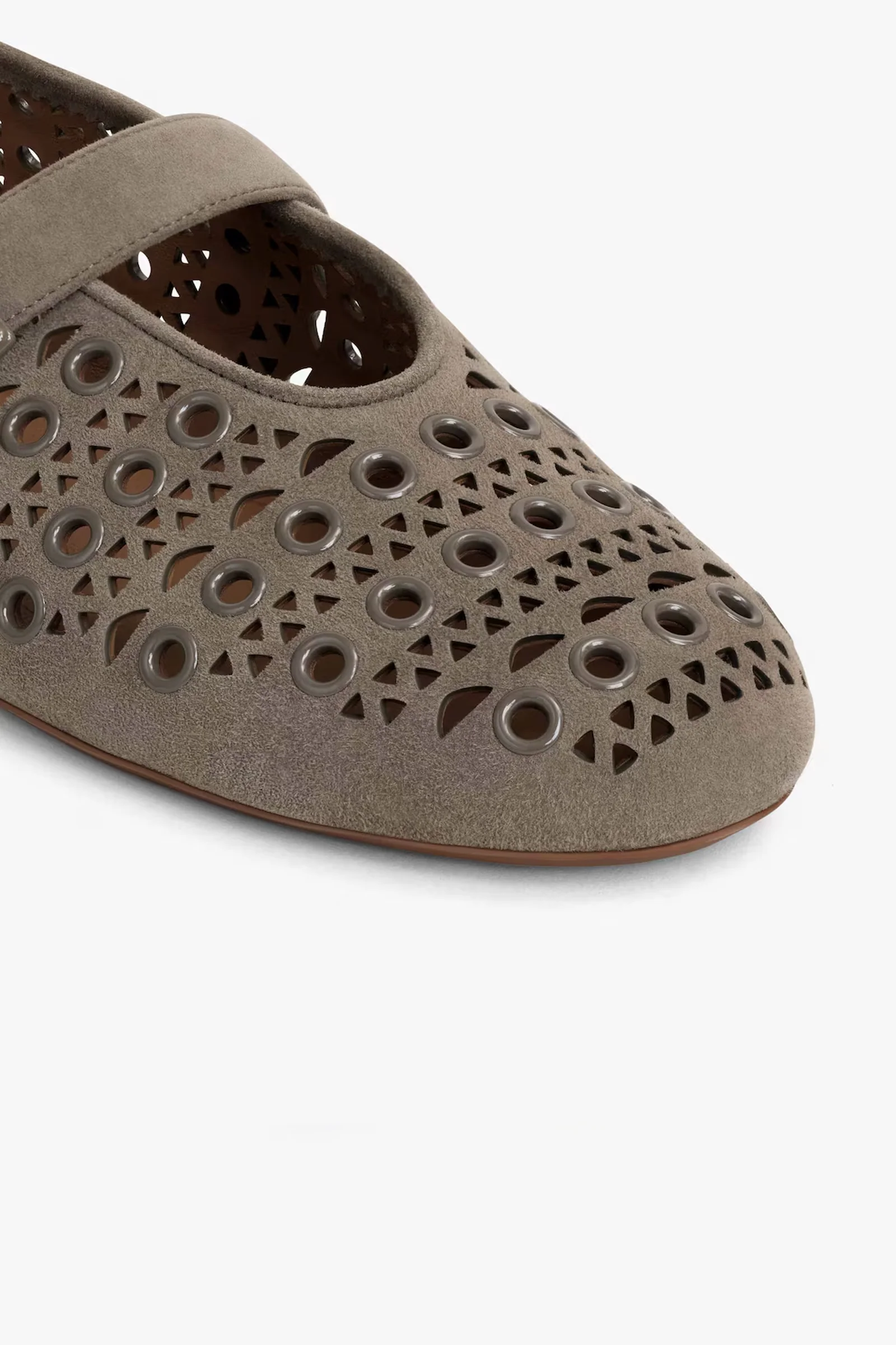 Vienne ballet suede with eyelets - Image 4