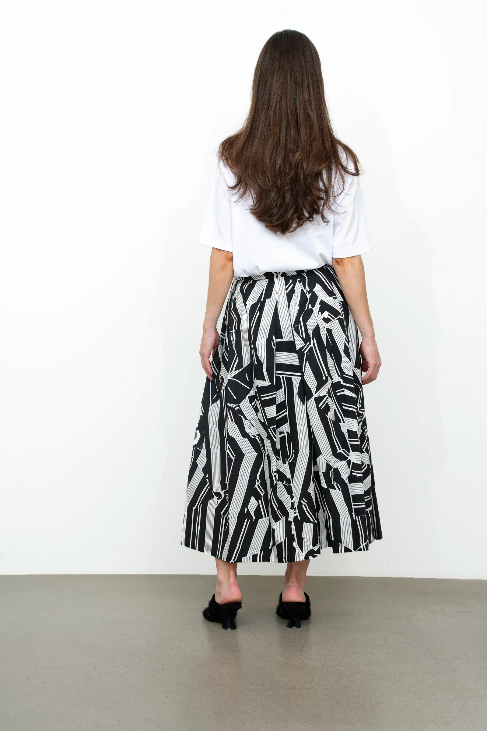 Crushed stripe skirt - Image 5