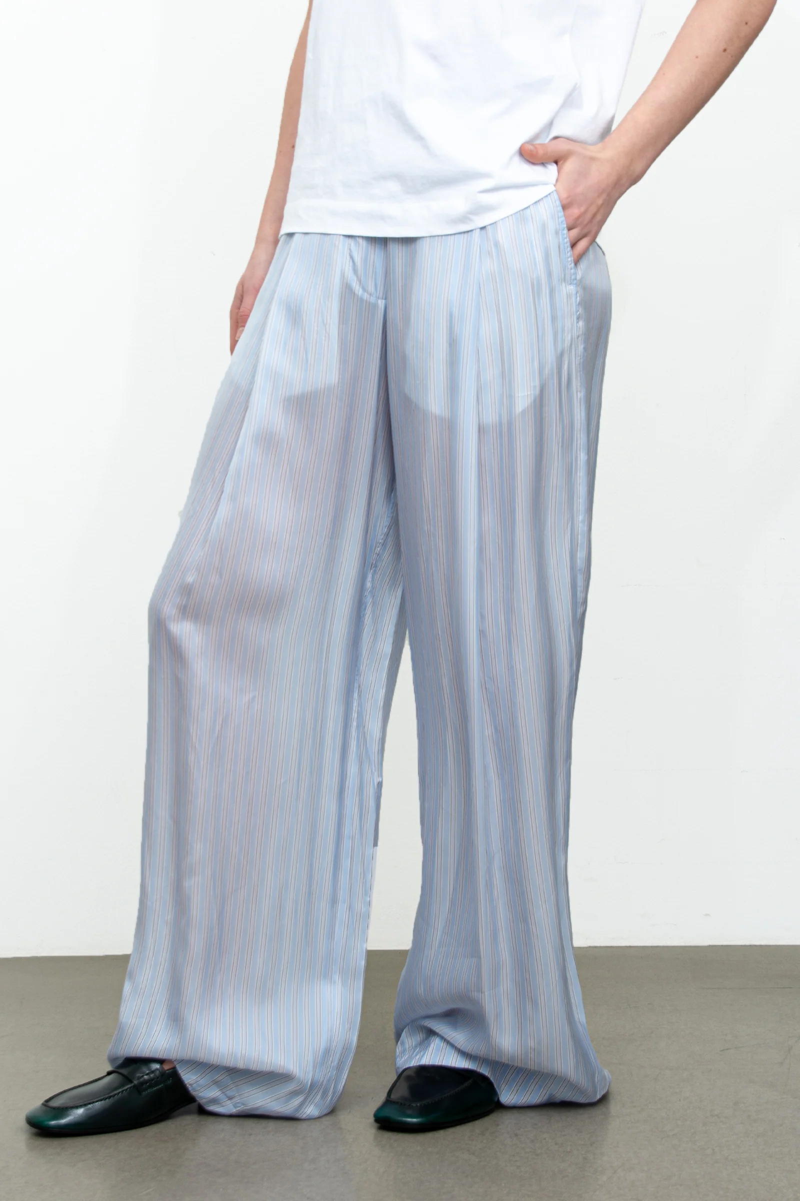 Stripe Cupro Pants - Image 3