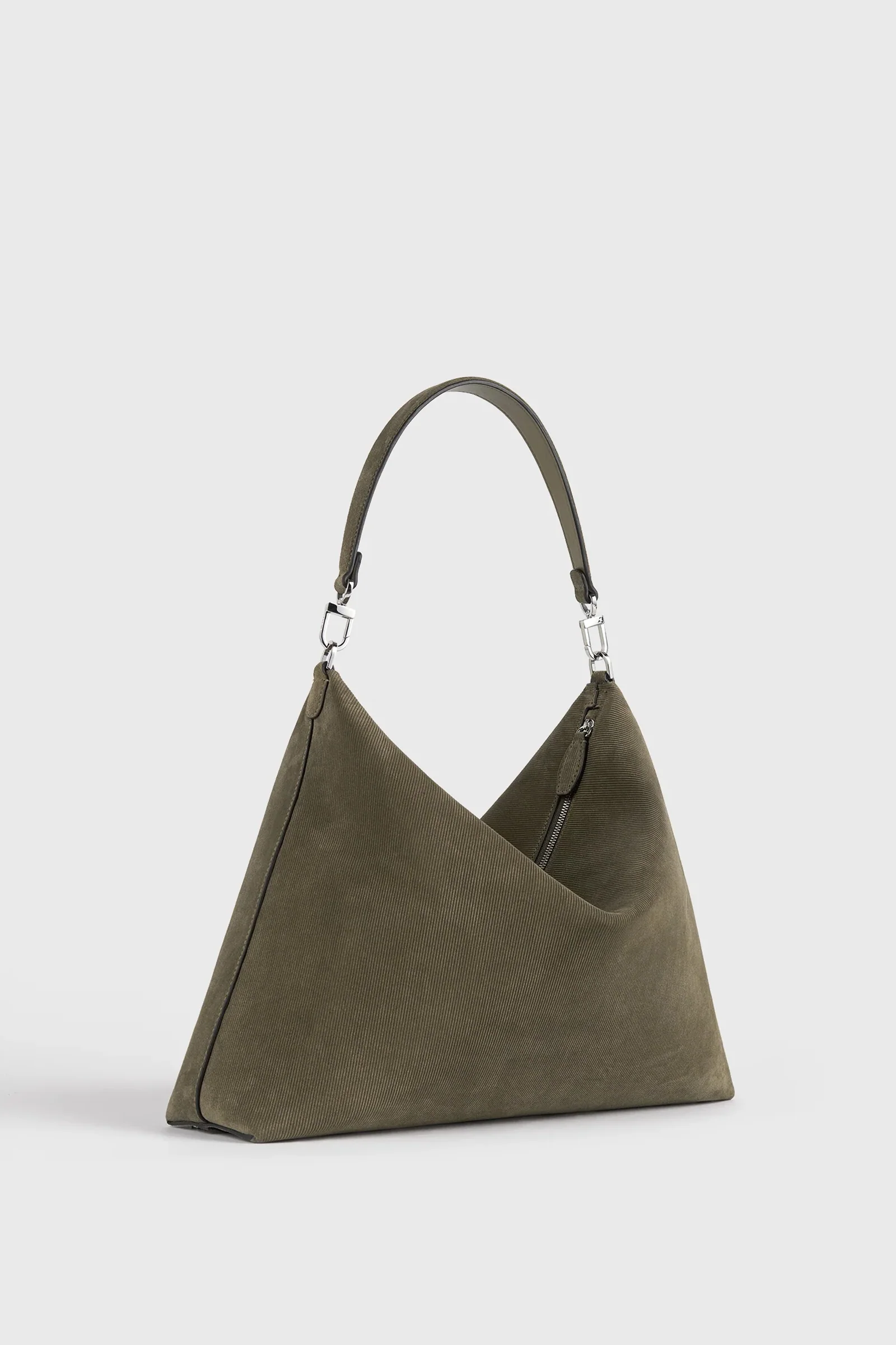 Medium Bevel cord-suede bag - Image 4