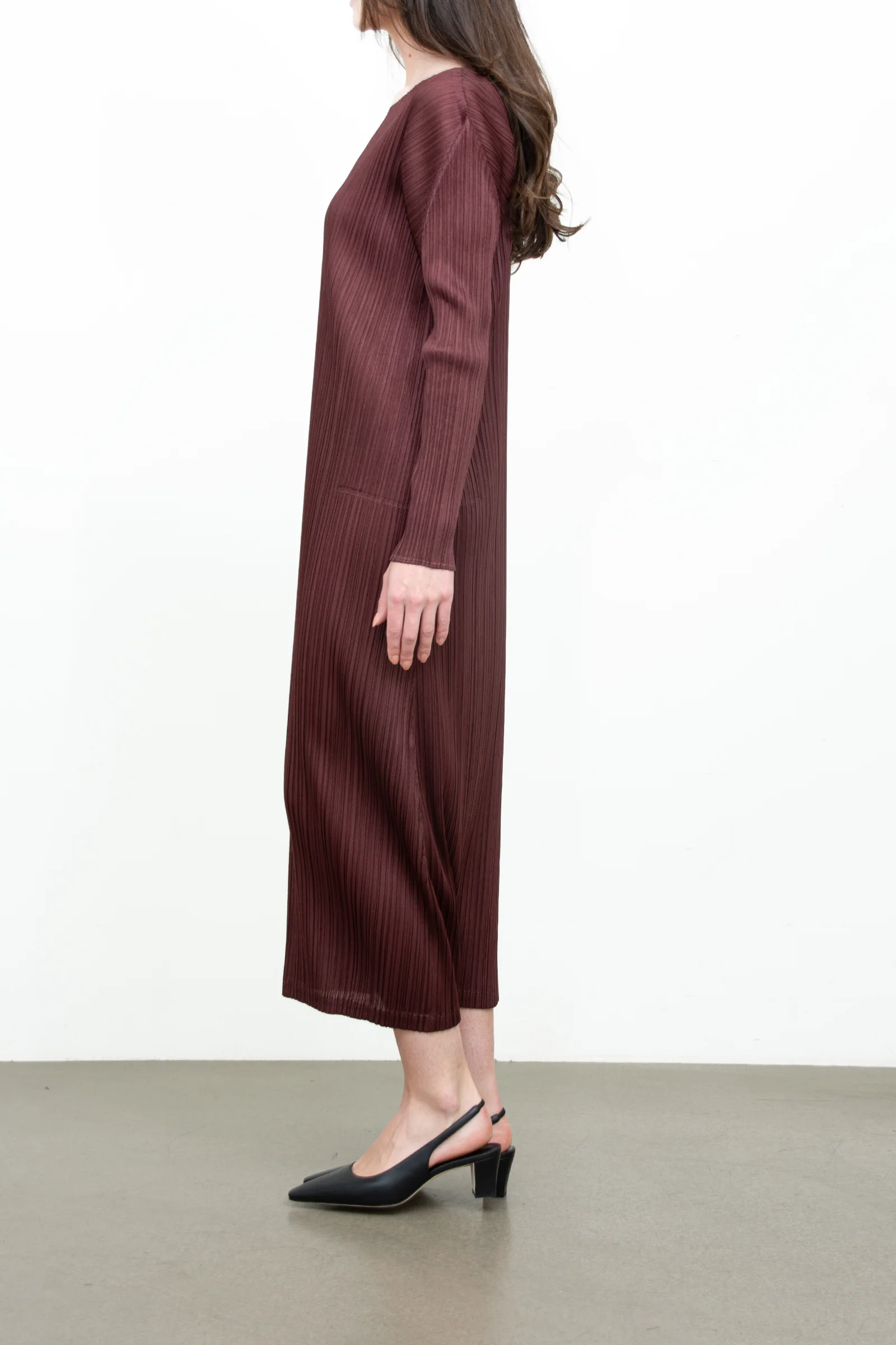 Pleated Maxi Dress - Image 3