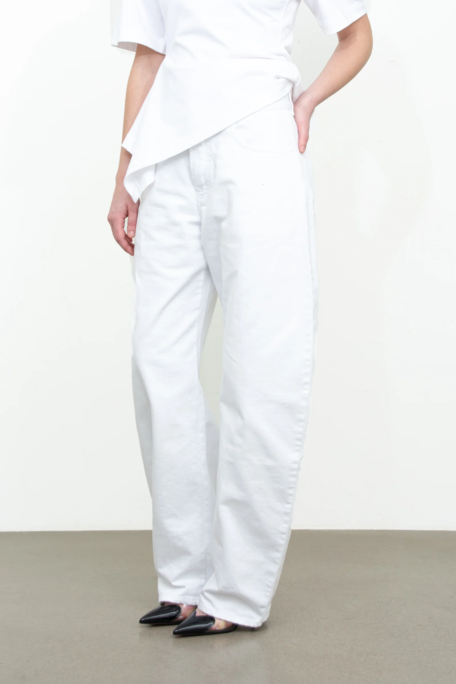 Low-waist round jeans - Image 3