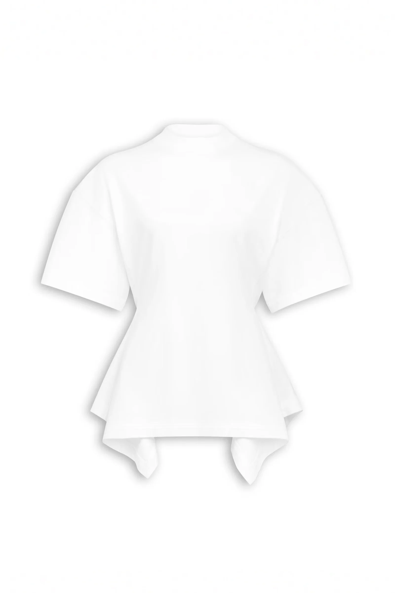 Panelled cotton t-shirt