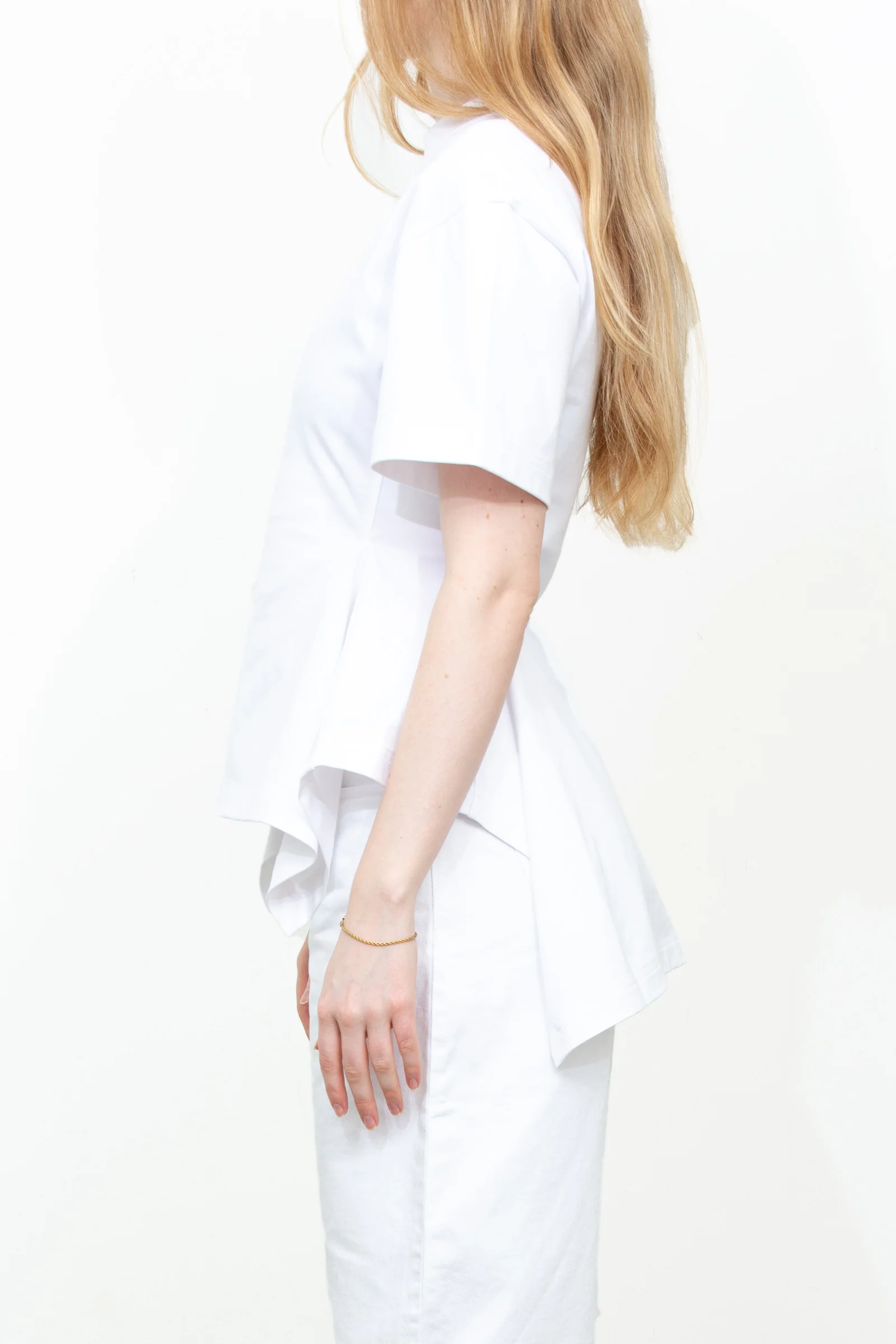 Panelled cotton t-shirt - Image 4
