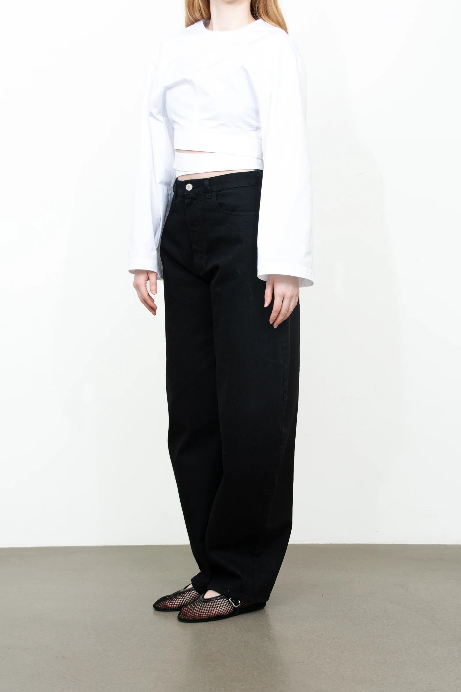 Belted top ls poplin - Image 3