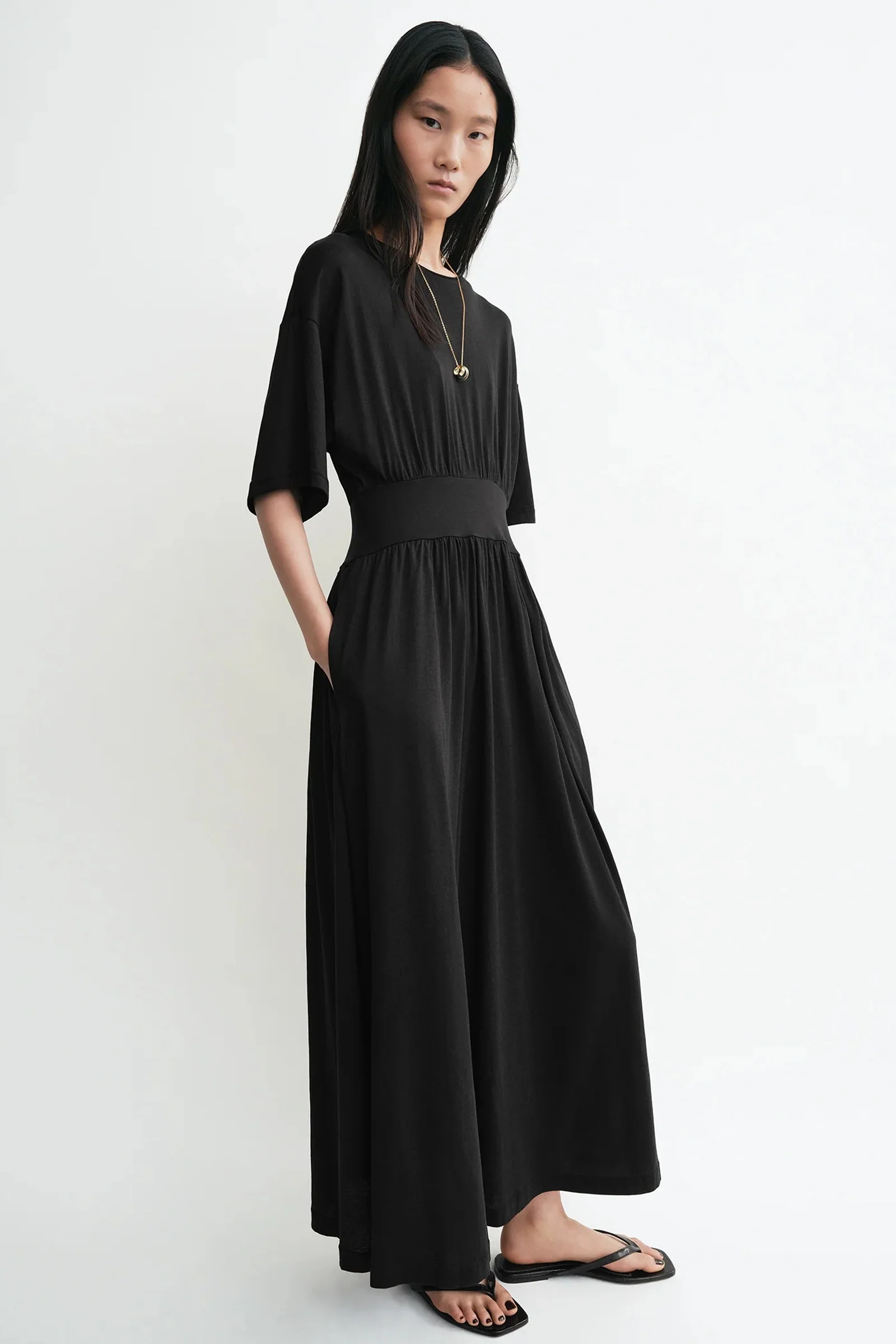 Cotton silk tee dress - Image 3