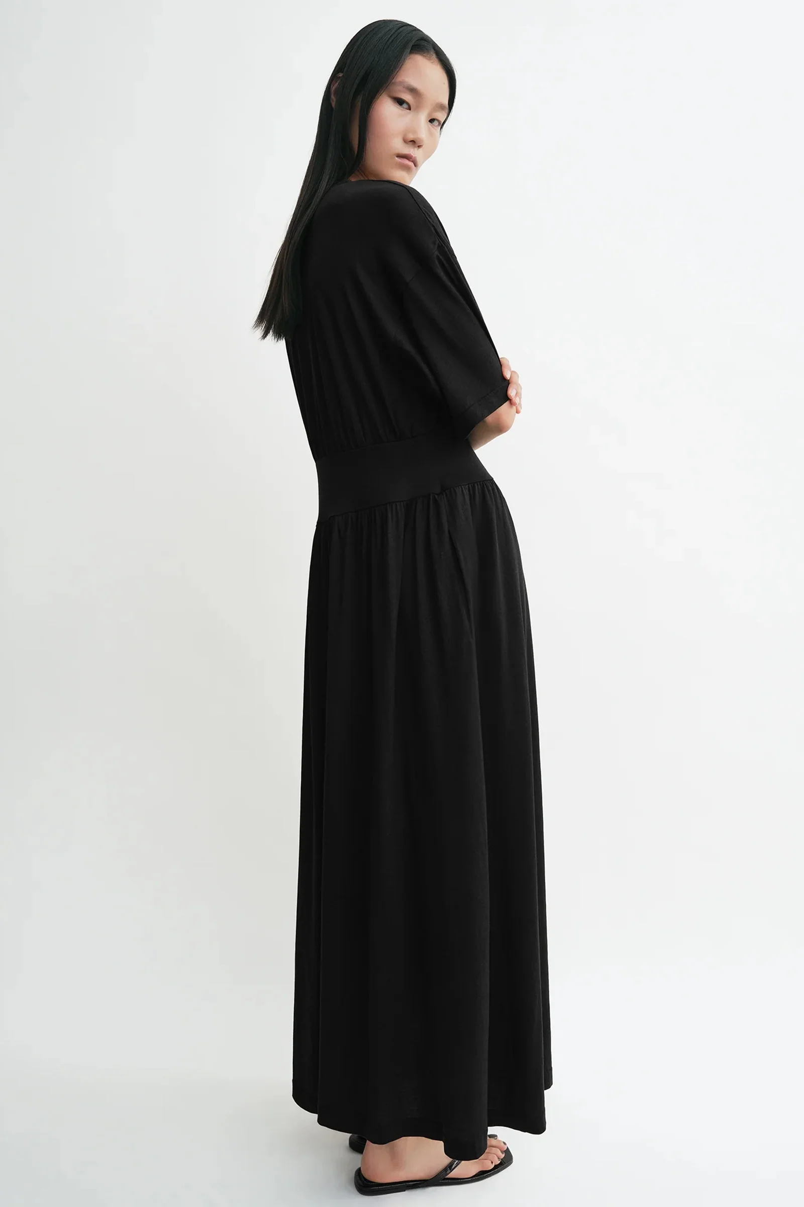 Cotton silk tee dress - Image 4