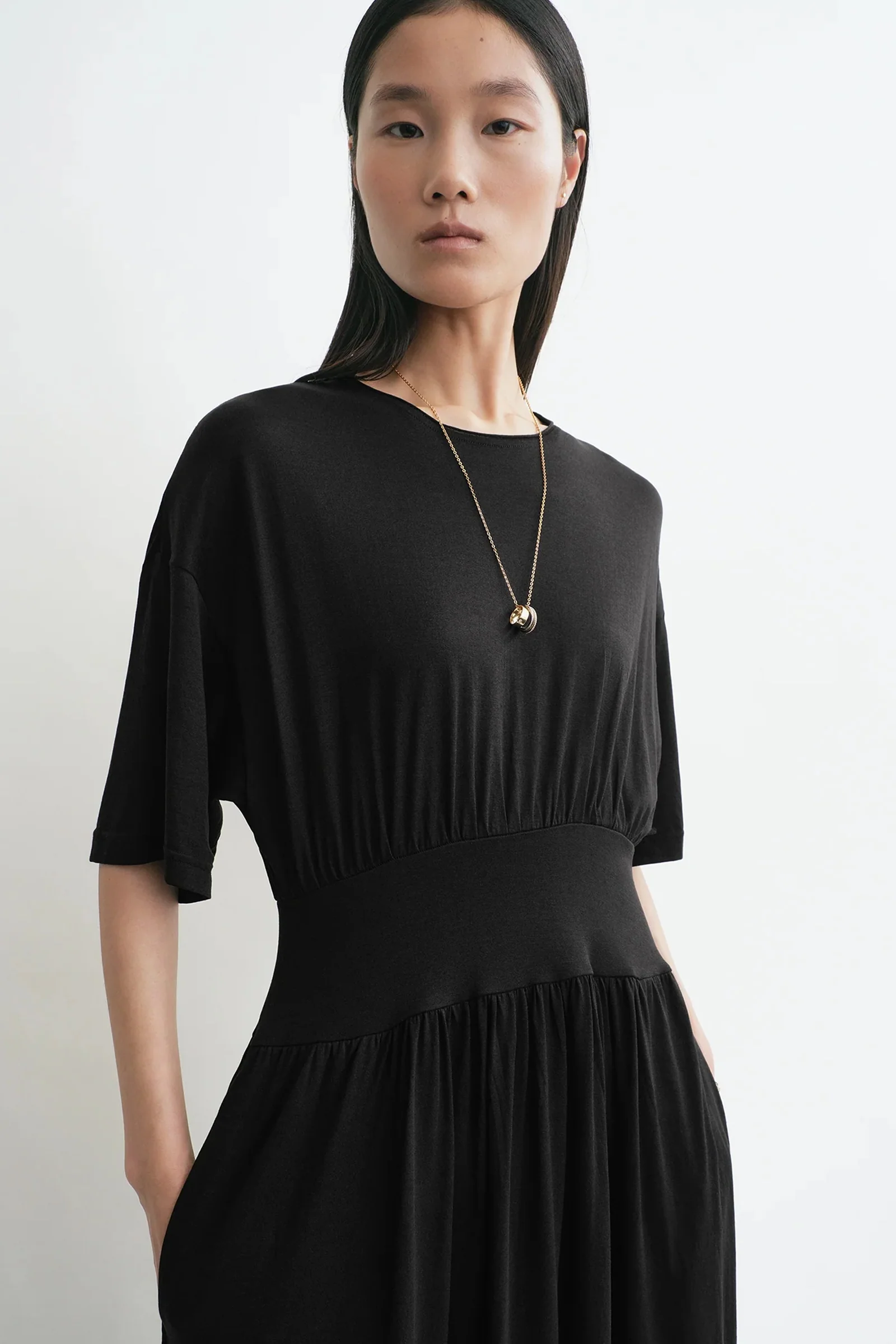 Cotton silk tee dress - Image 5