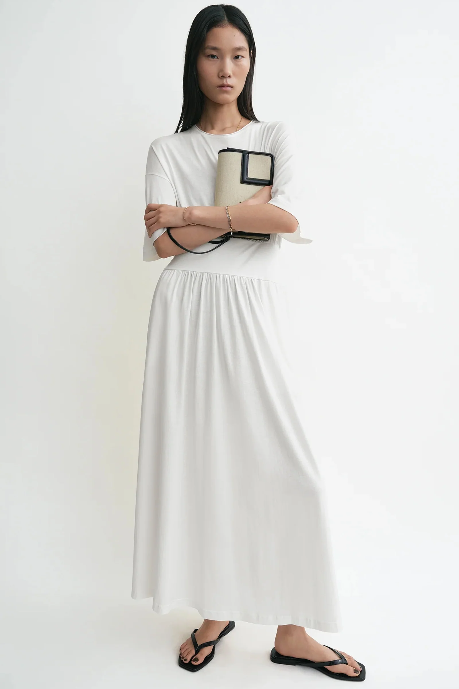 Cotton silk tee dress - Image 3