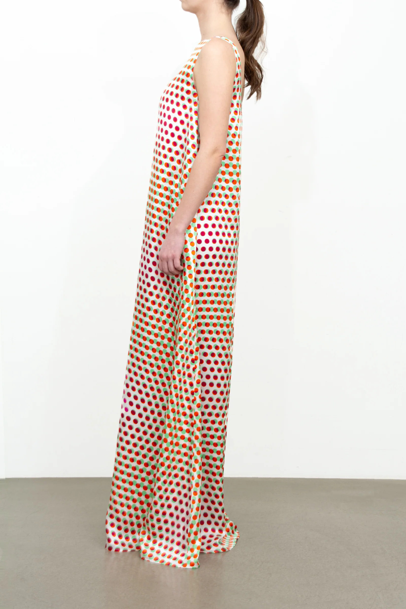Silk Polka Dot Dress - Image 4