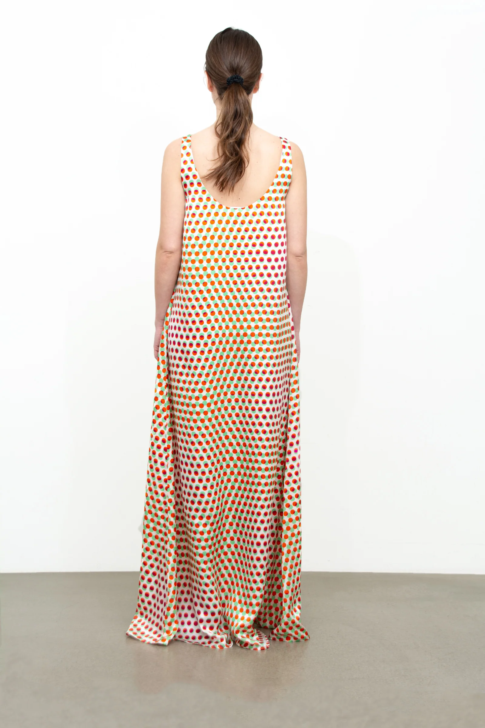 Silk Polka Dot Dress - Image 5