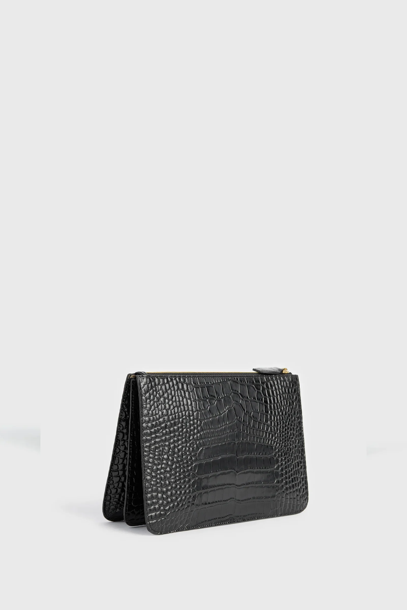 Threefold croco-embossed clutch - Image 4