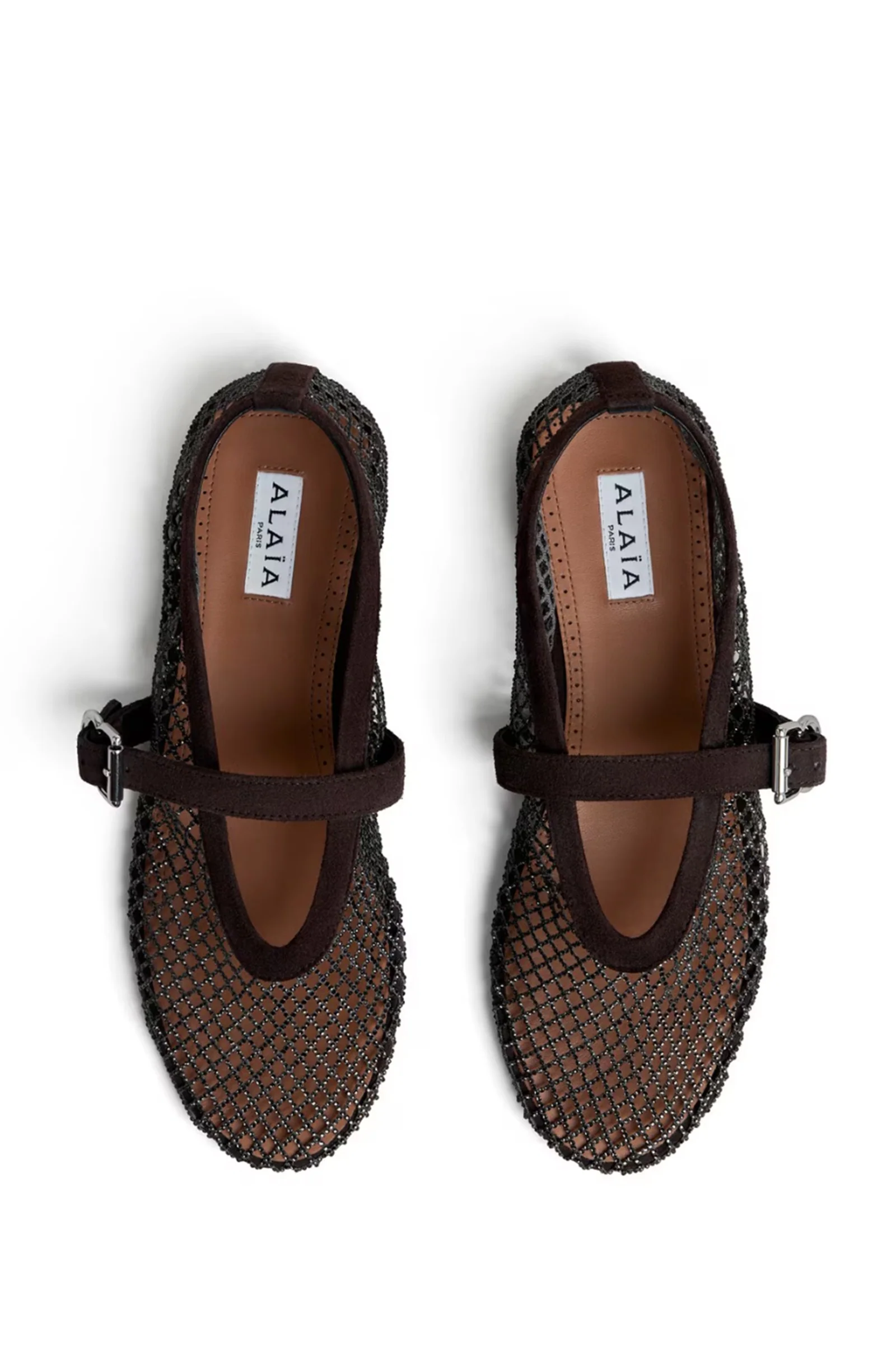 Ballet Flats in Strass Fishnet - Image 3