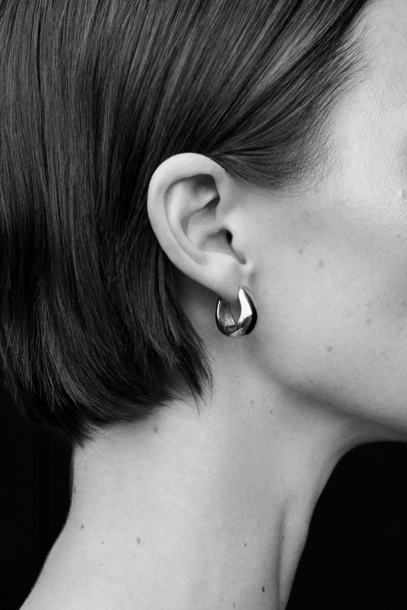 Gold Hinged Hoops - Image 2