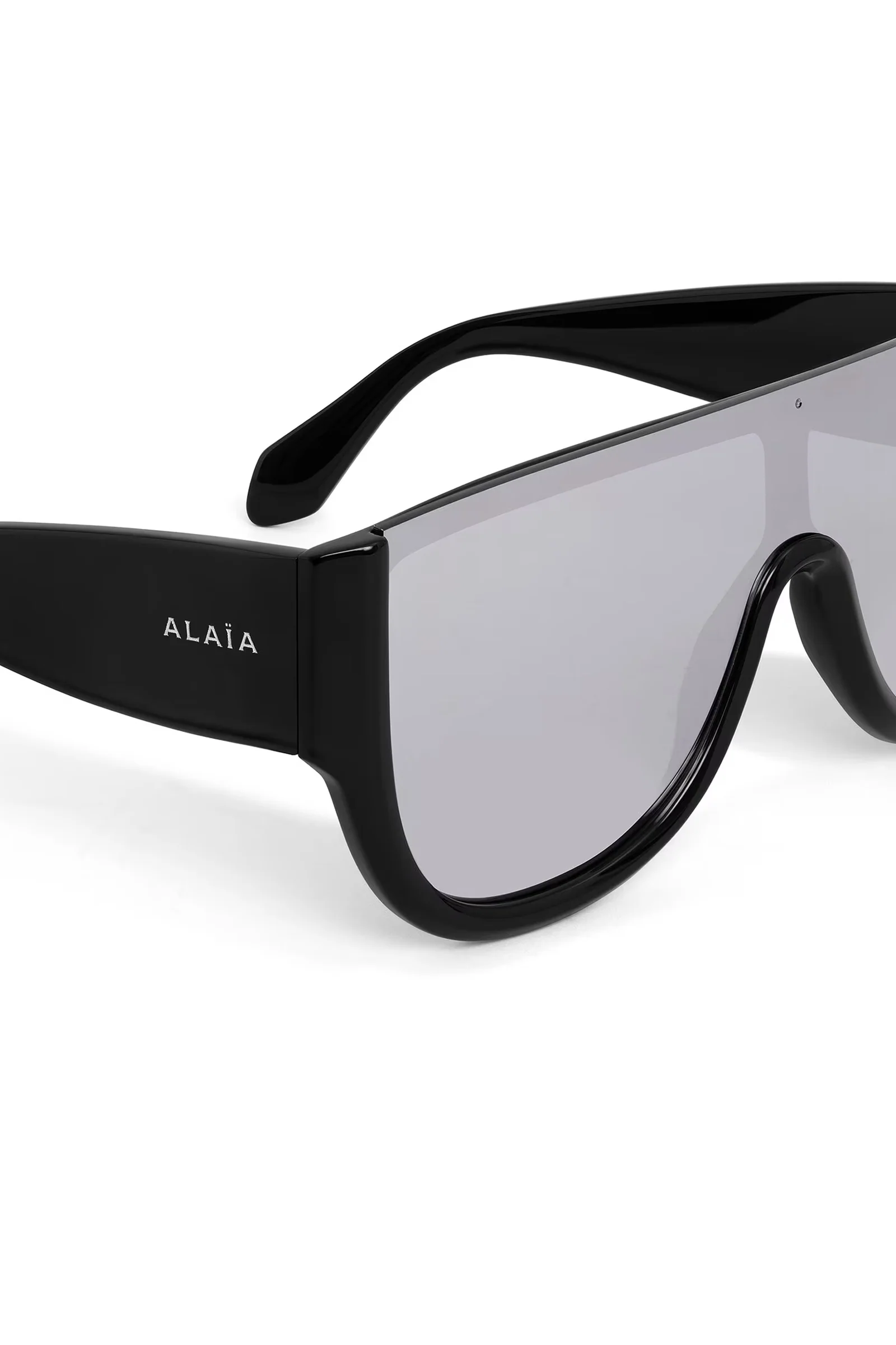 Mask Sunglasses Black/Silver - Image 3
