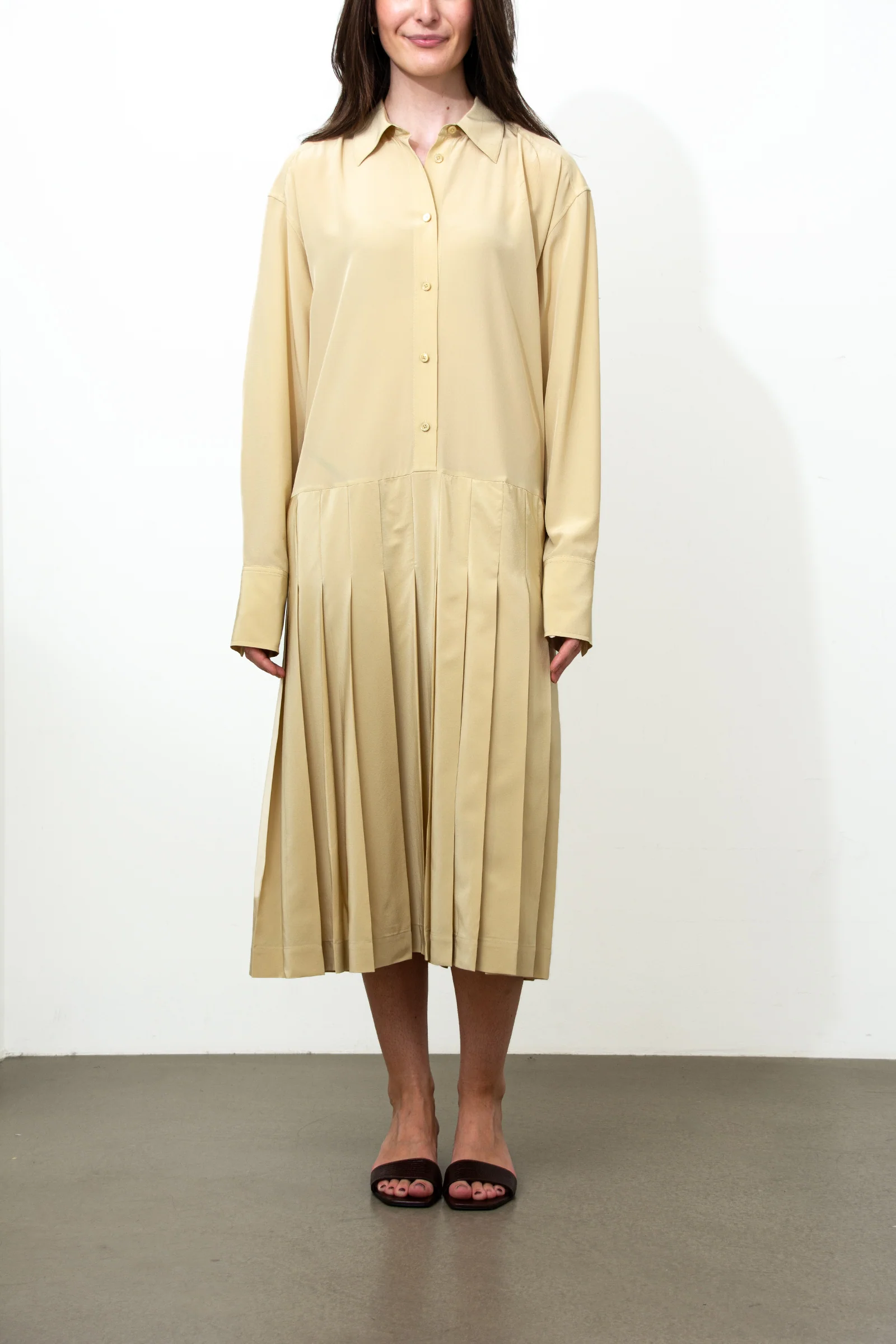 Pleated shirtdress - Image 2
