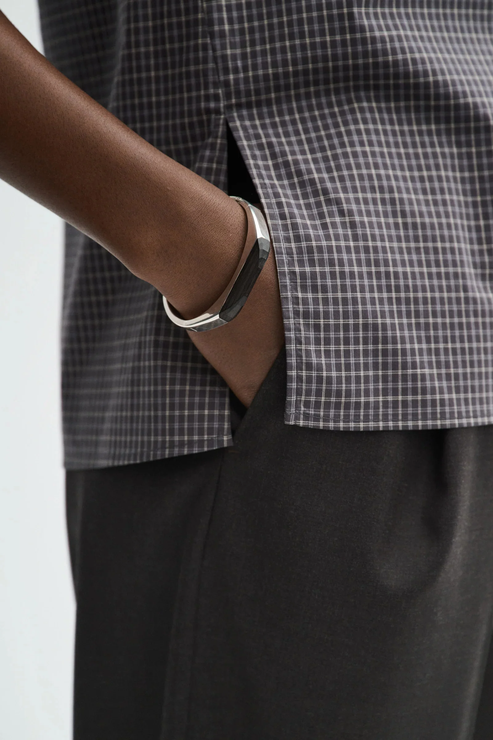 Tash check poplin top - Image 5