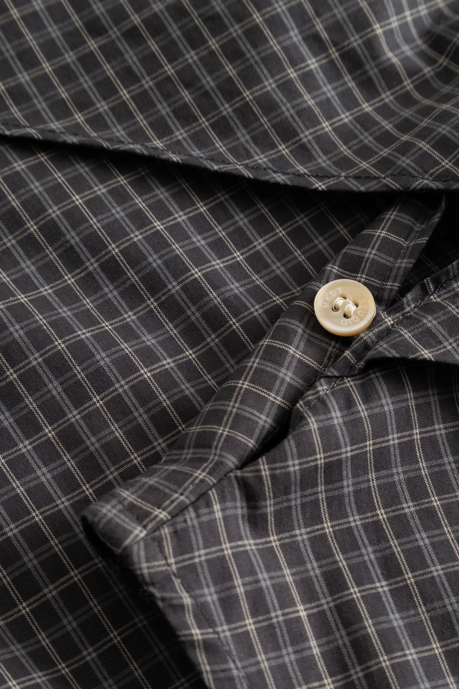 Tash check poplin top - Image 6