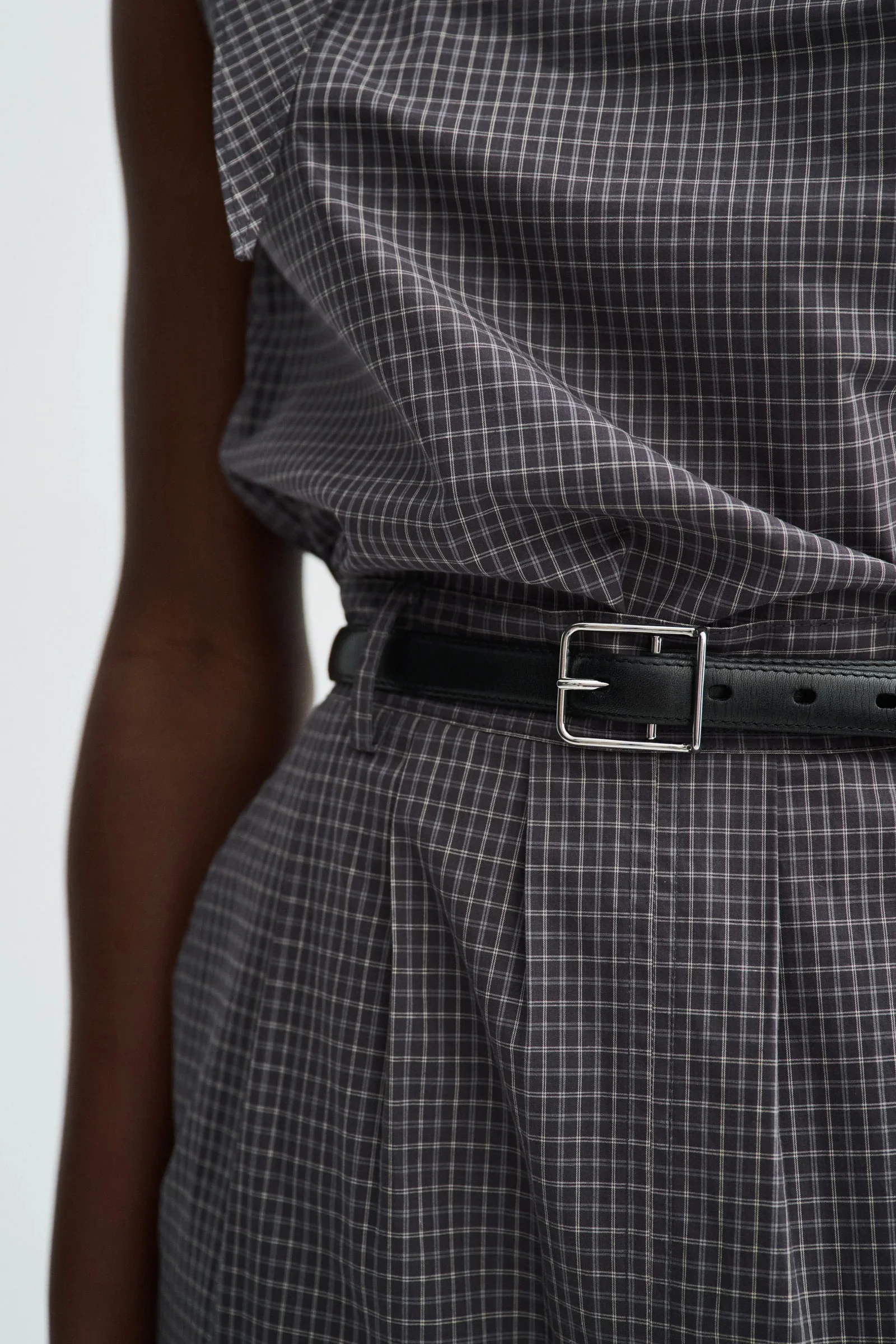 Novella Check poplin skirt - Image 4