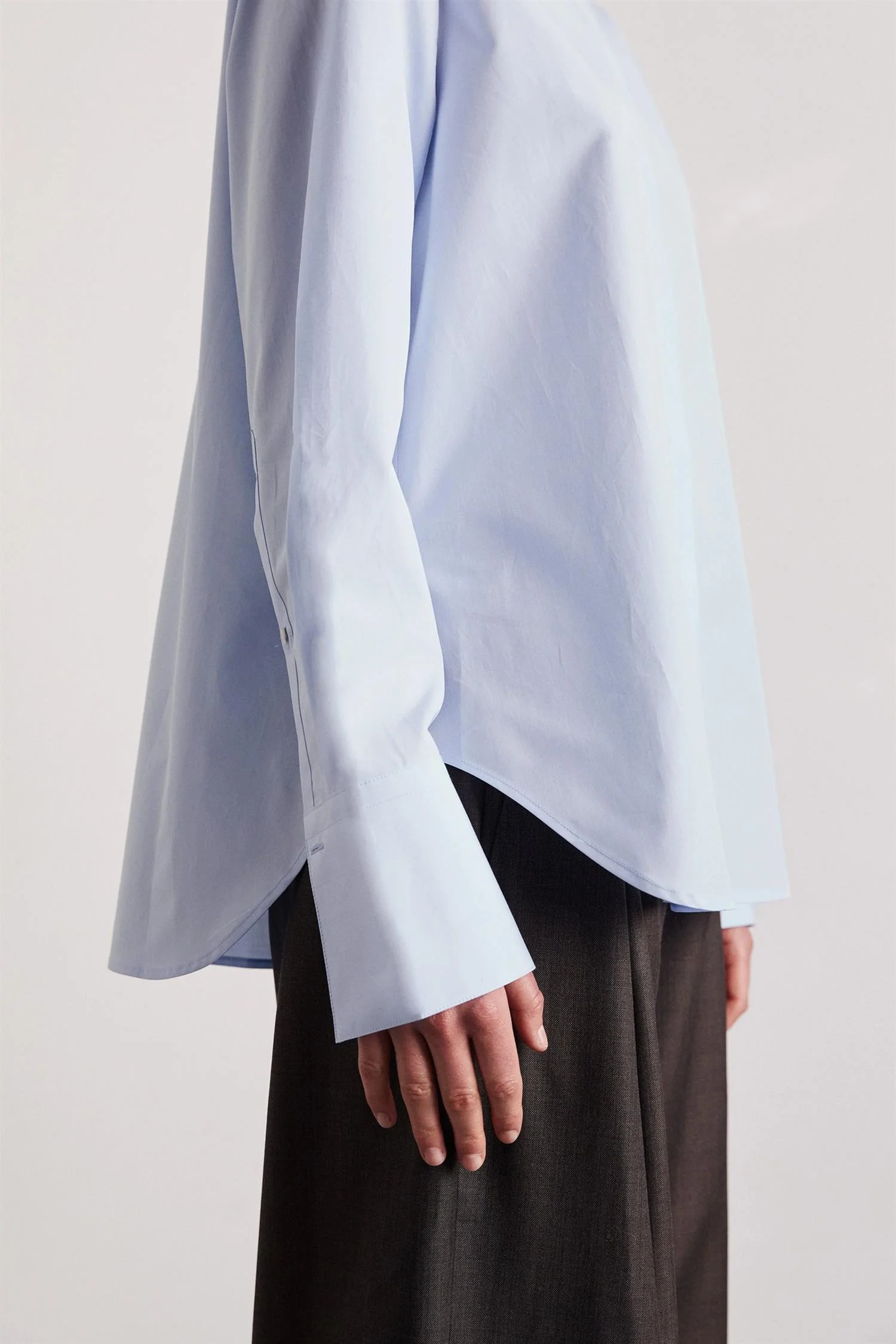 Bertine Poplin Shirt Blue - Image 4
