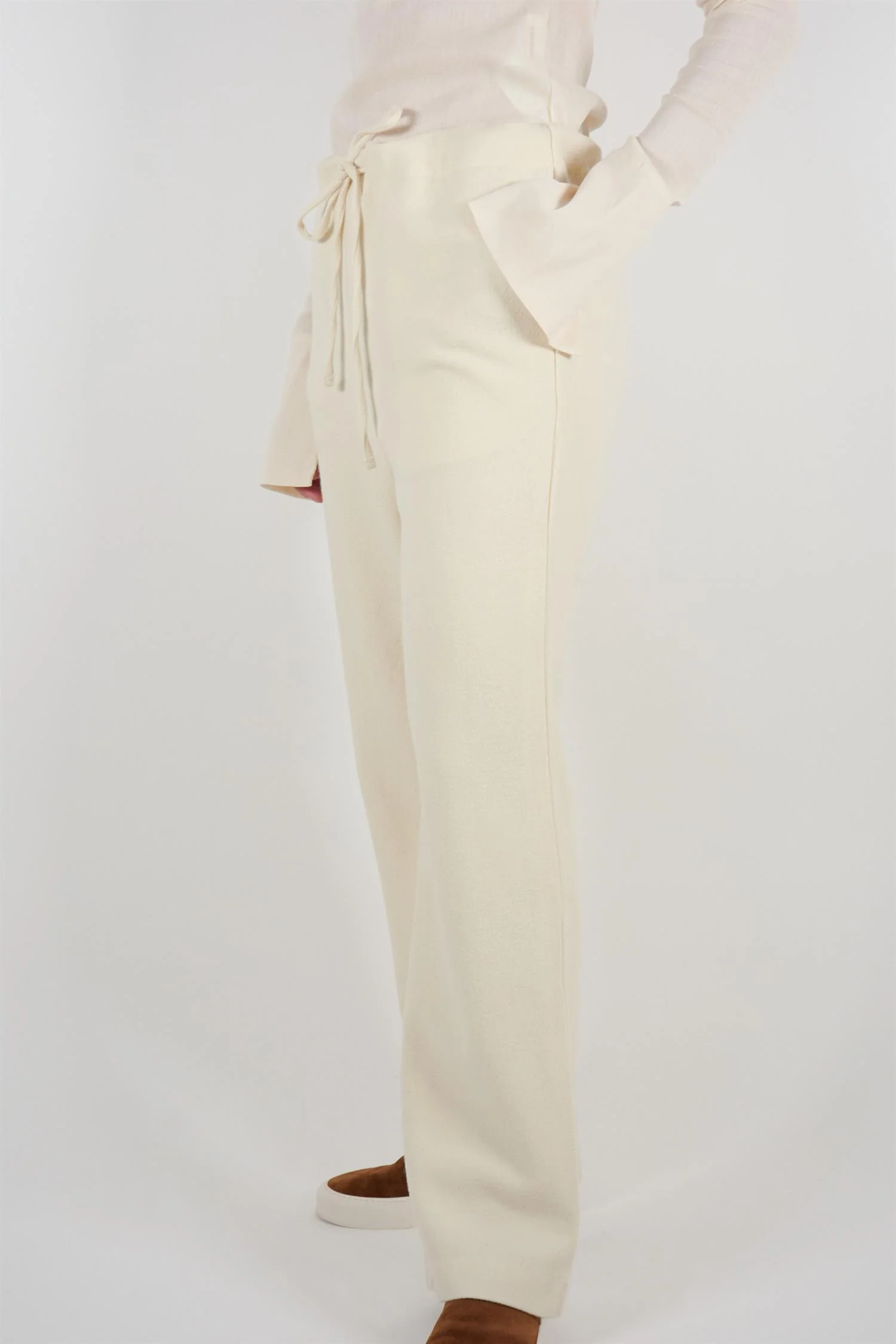 Wide Leg Trouser Pant In Climate Beneficial Wool - Image 3