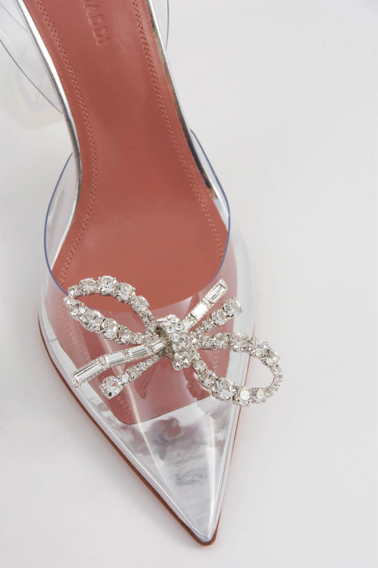 Rosie 95 Crystal Bow PVC Slingback - Image 3