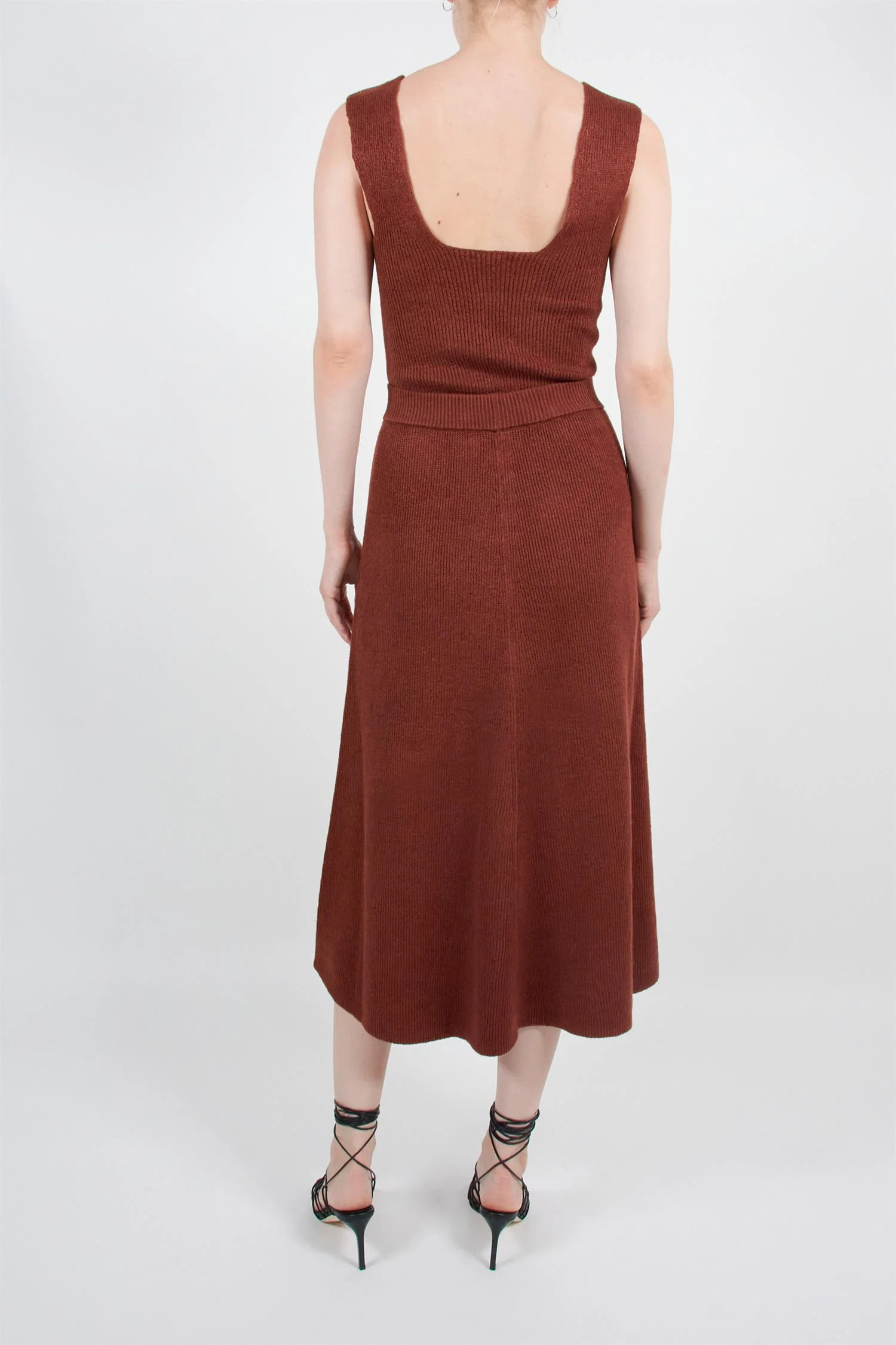 Linen Cardigan Stitch Skirt - Image 4